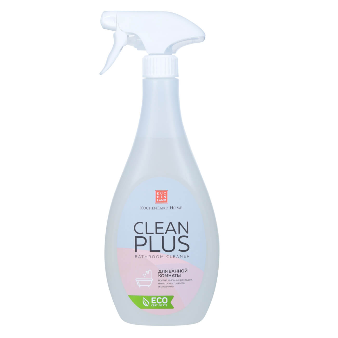 Средство для чистки ванной комнаты, 500 мл, Clean plus прибор для чистки лица wellskins clean beauty blackhead meter золото wx ht100