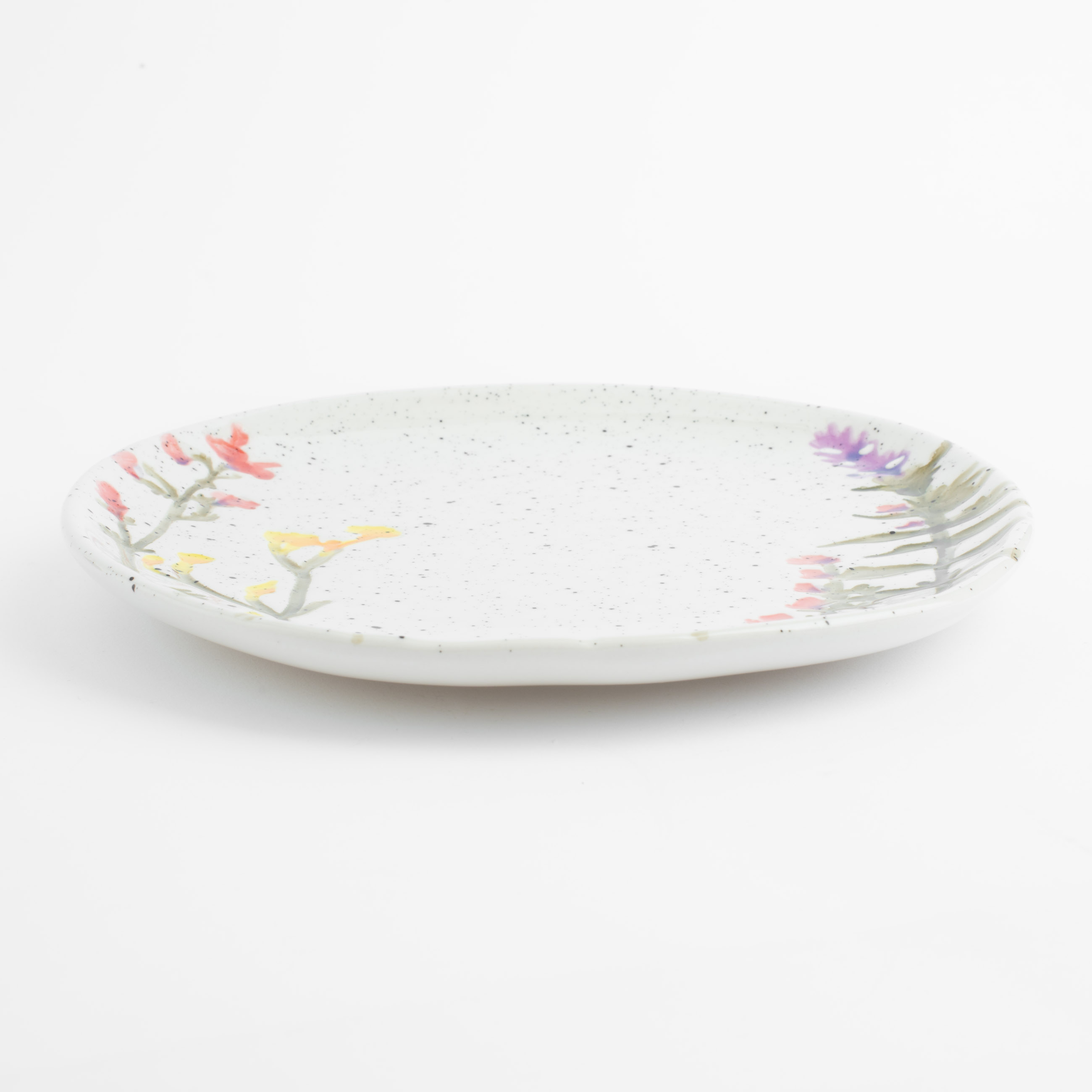 Тарелка десертная, 20 см, керамика, молочная, в крапинку, Полевые цветы, Meadow speckled изображение № 3