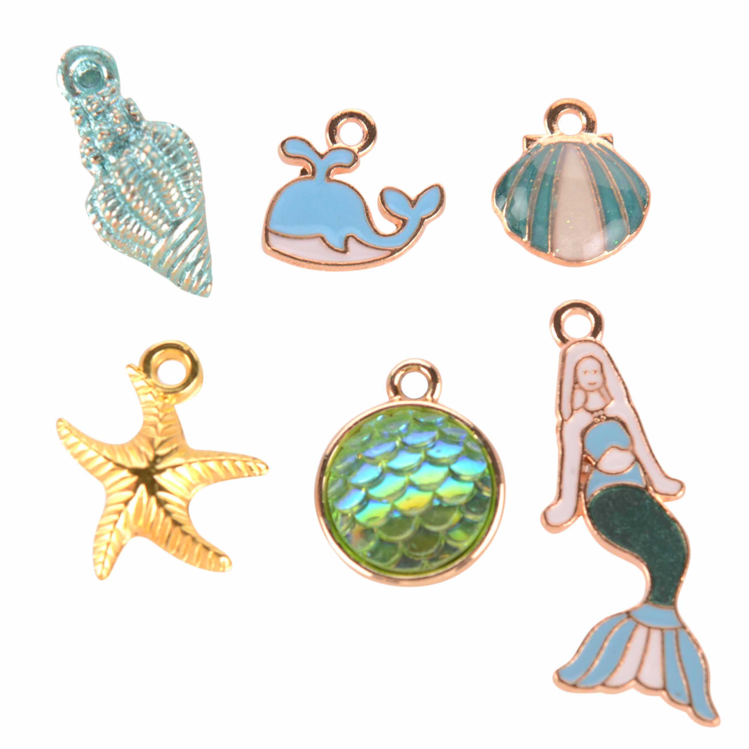 Набор для творчества, создание украшений, металл/пластик/текстиль, Морской мир, Mermaid изображение № 2
