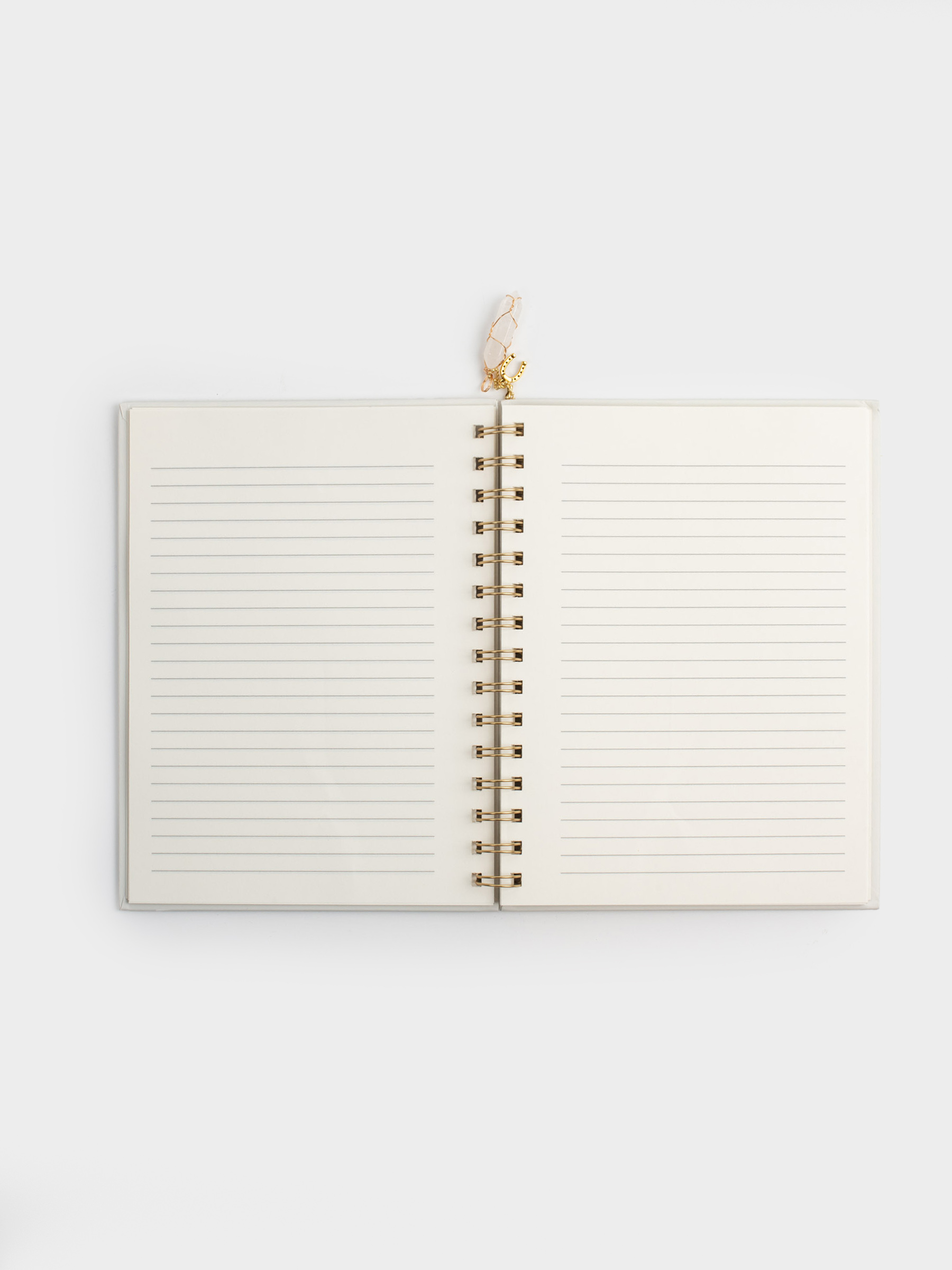 Блокнот для записей, 16х20 см, 70 л, на кольцах, с подвеской, экрю, Подкова, Stationery gold, image-5