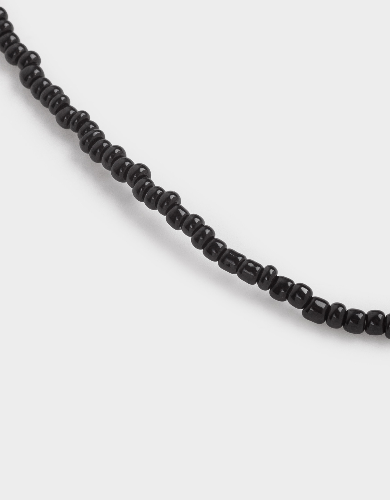 Цепочка, 44 см, с подвеской, стекло/металл, черная, Сердце, Jewelry black, image-2