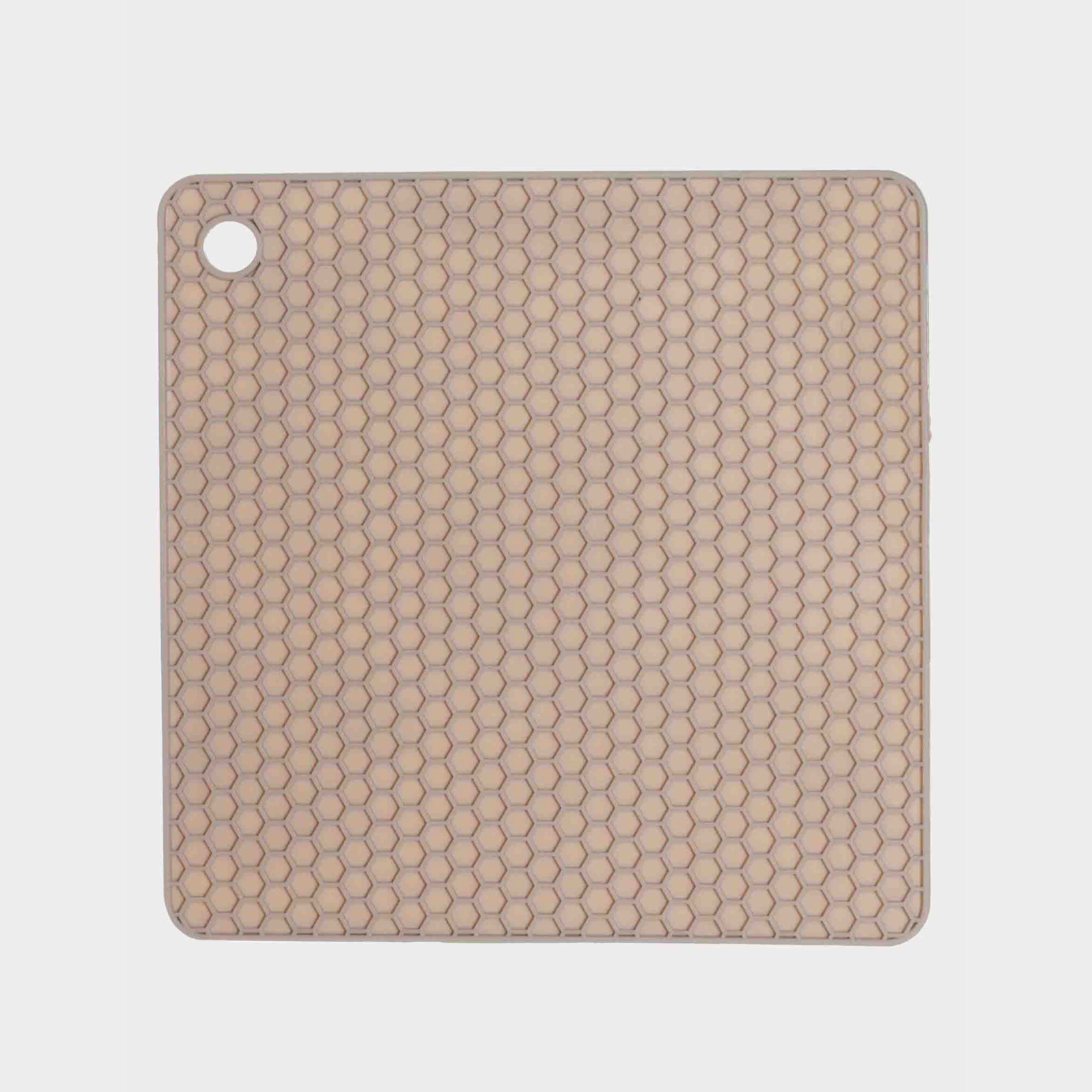 Подставка-прихватка для горячего 17x17 см квадратная силикон бежевая Soft kitchen 399₽