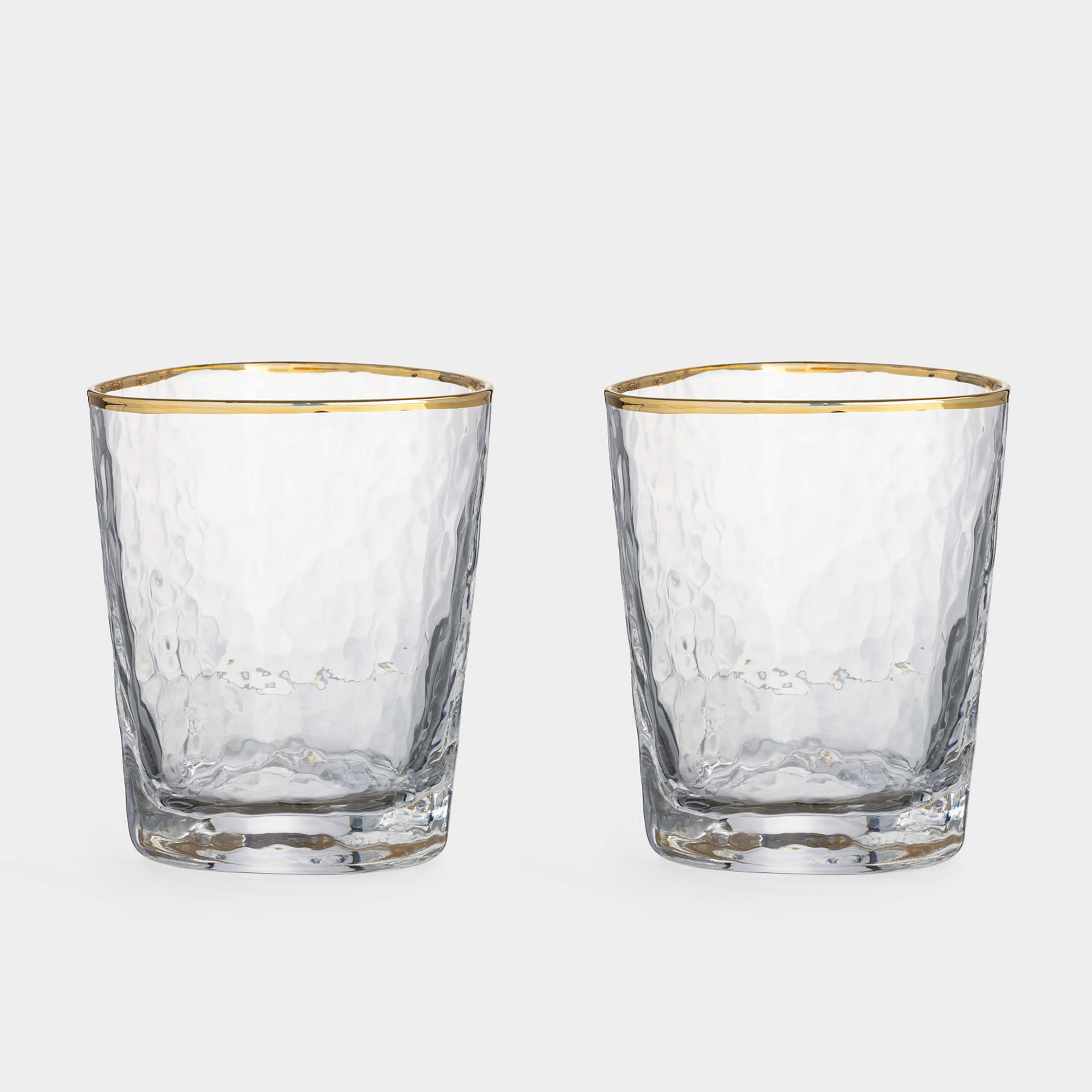 Стакан для виски 10 см 380 мл 2 шт стекло золотистый кант Triangle Gold 1790₽