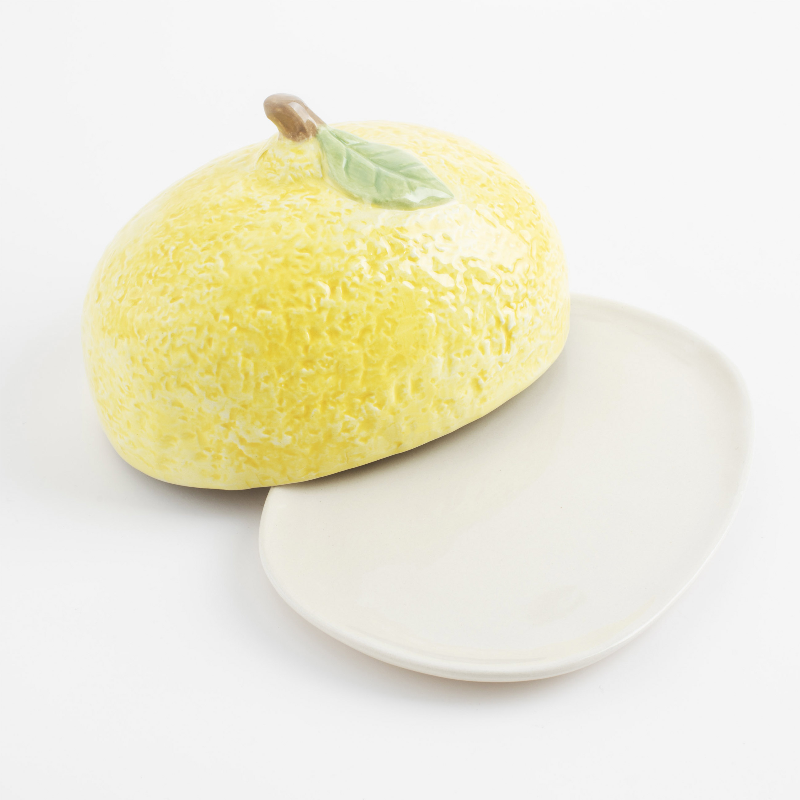 Масленка, 18 см, керамика, овальная, желтая, Лимон, Sicily in bloom изображение № 5