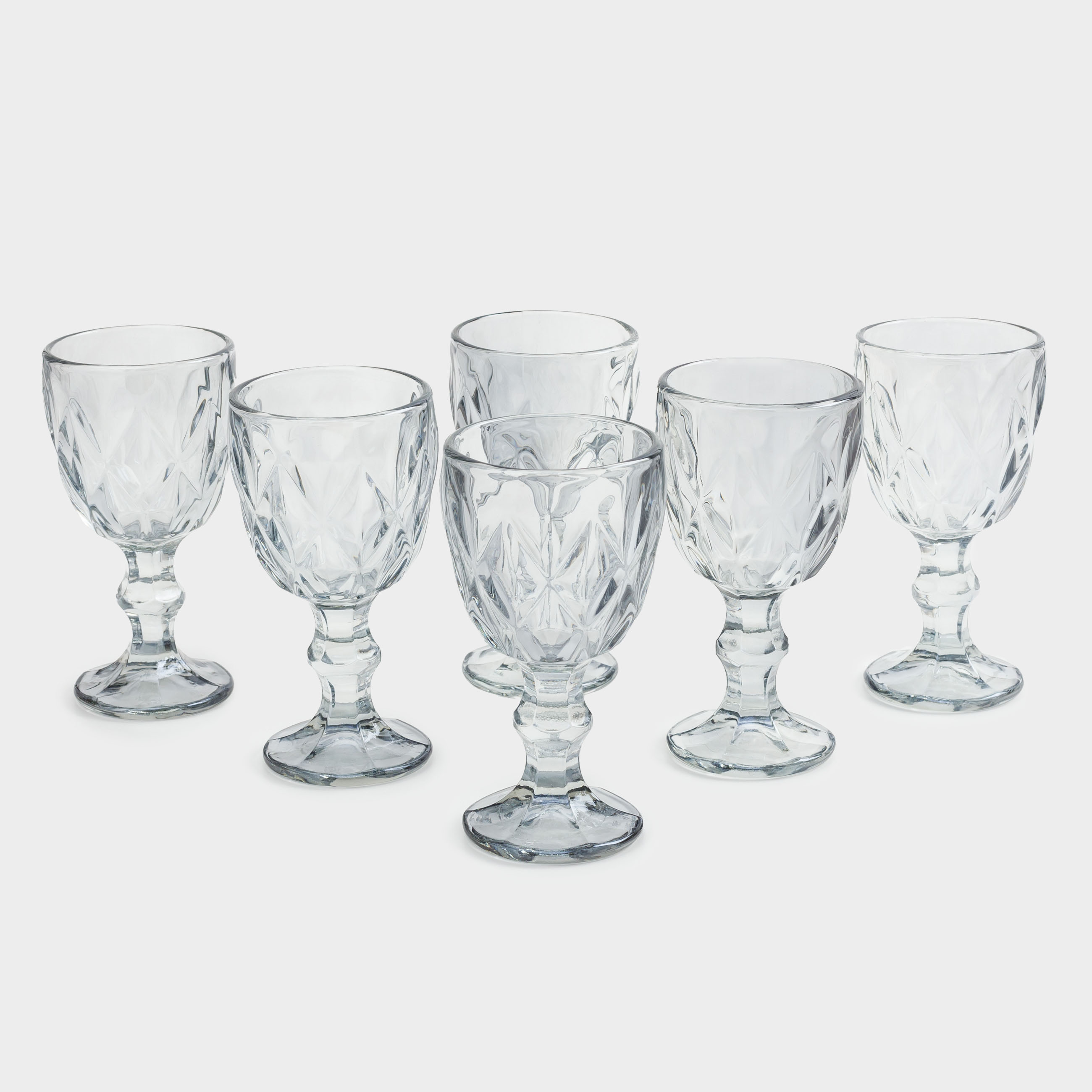 Рюмка 50 мл 6 шт стекло Р серая Rhomb color 1990₽