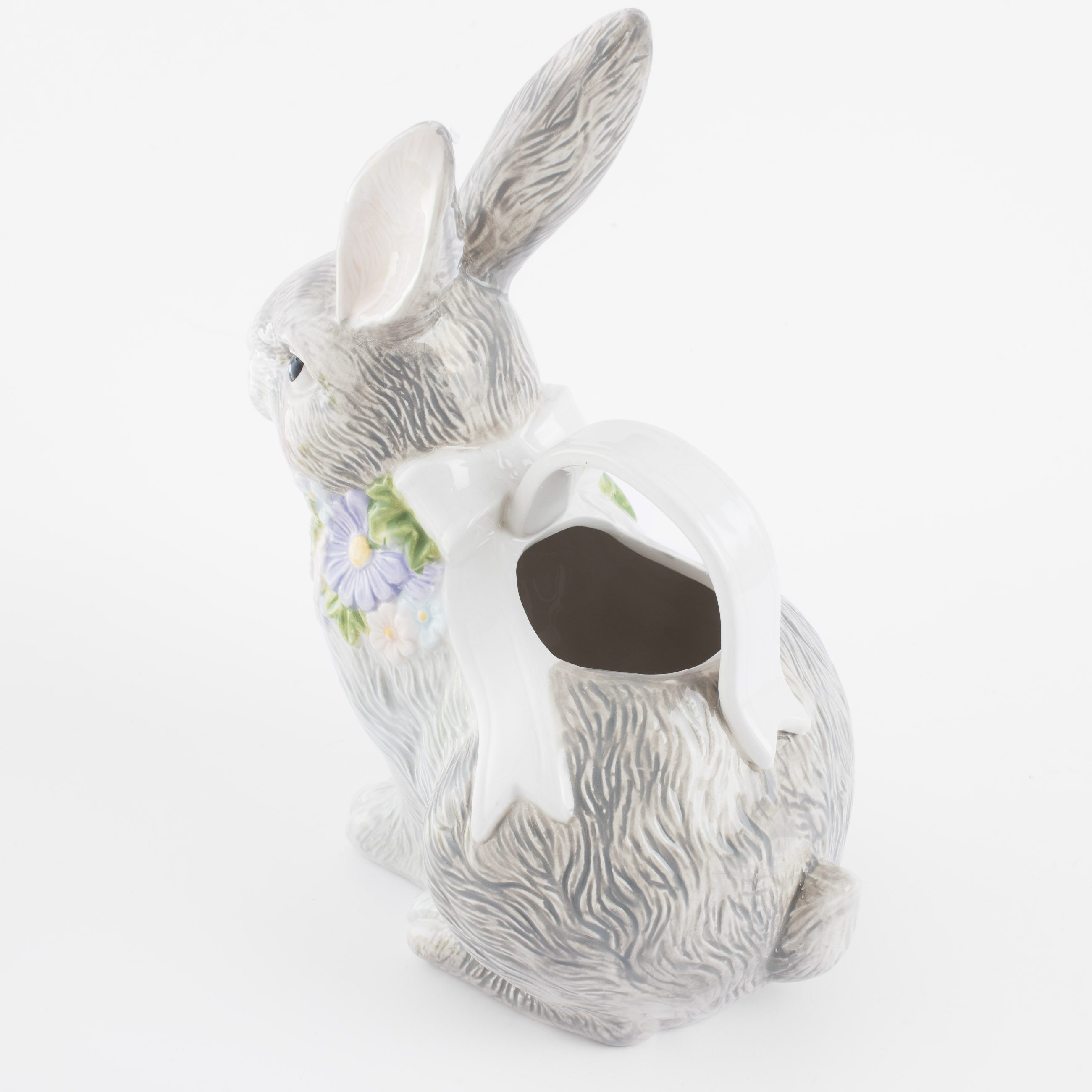 Кувшин, 1 л, керамика, серый, Кролик с бантом, Pure Easter изображение № 4