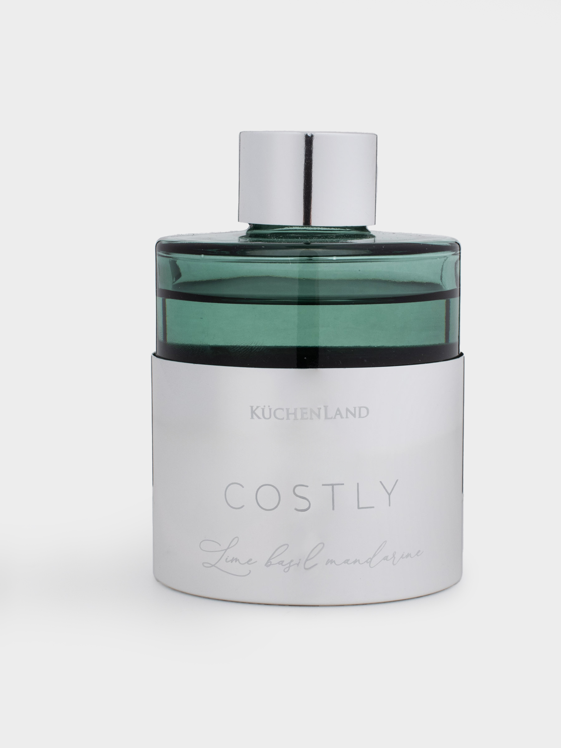 Ароматический диффузор, 120 мл, серебристо-зеленый, Lime basil and mandarine, Costly, image-4