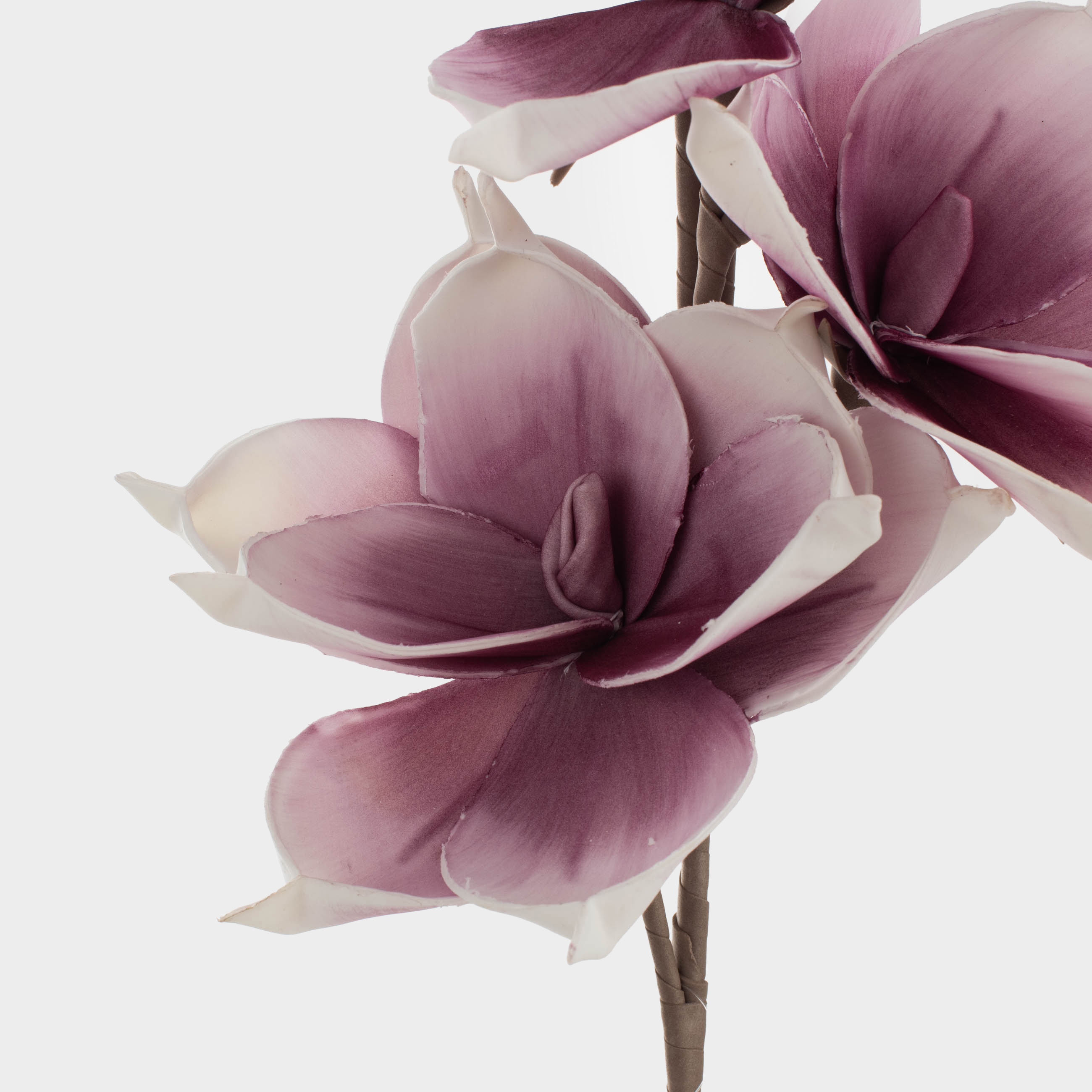 Ветка декоративная, 91 см, пенопласт/металл, Белая магнолия, Magnolia, image-1