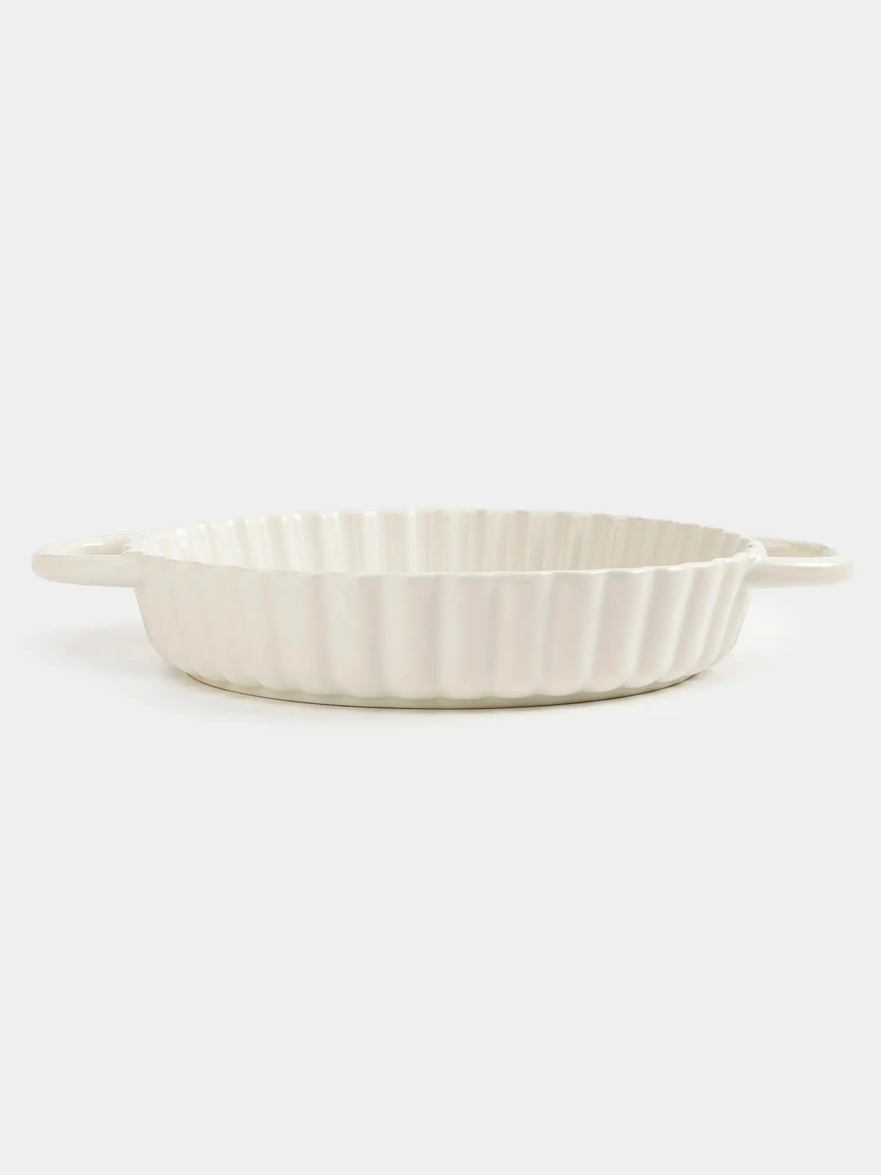 Форма для запекания, 28 см, керамика, круглая, молочная, Cakes ivory