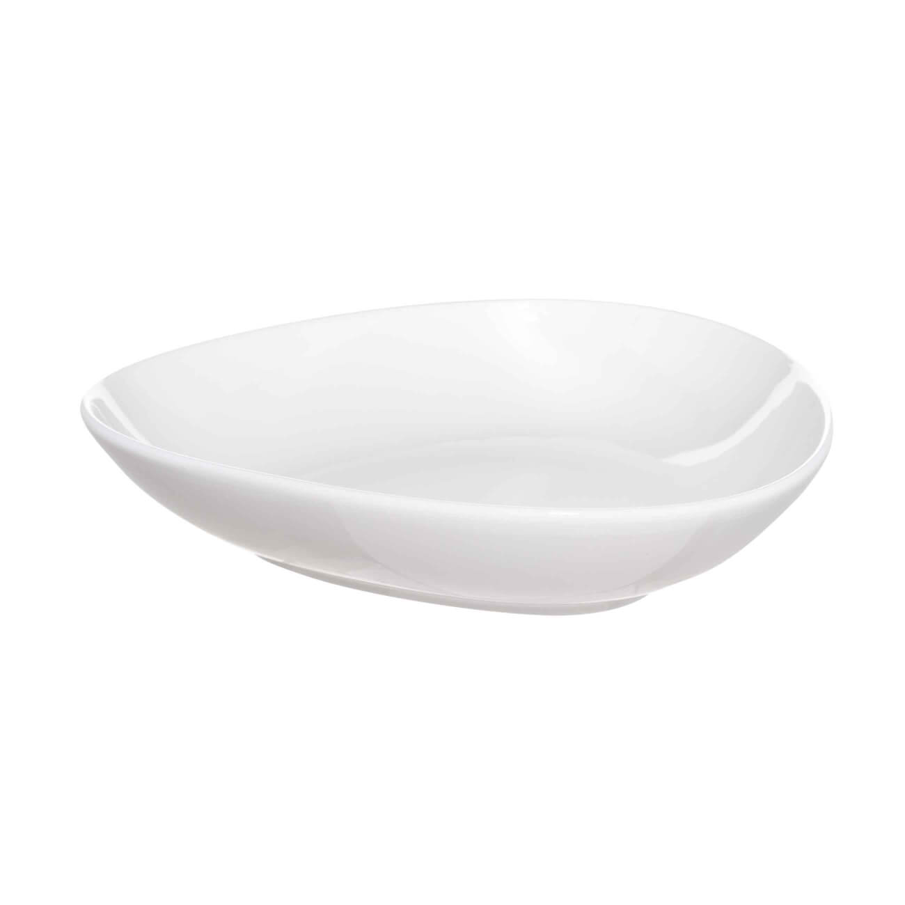 Тарелка суповая, 22х5 см, фарфор P, белая, Synergy