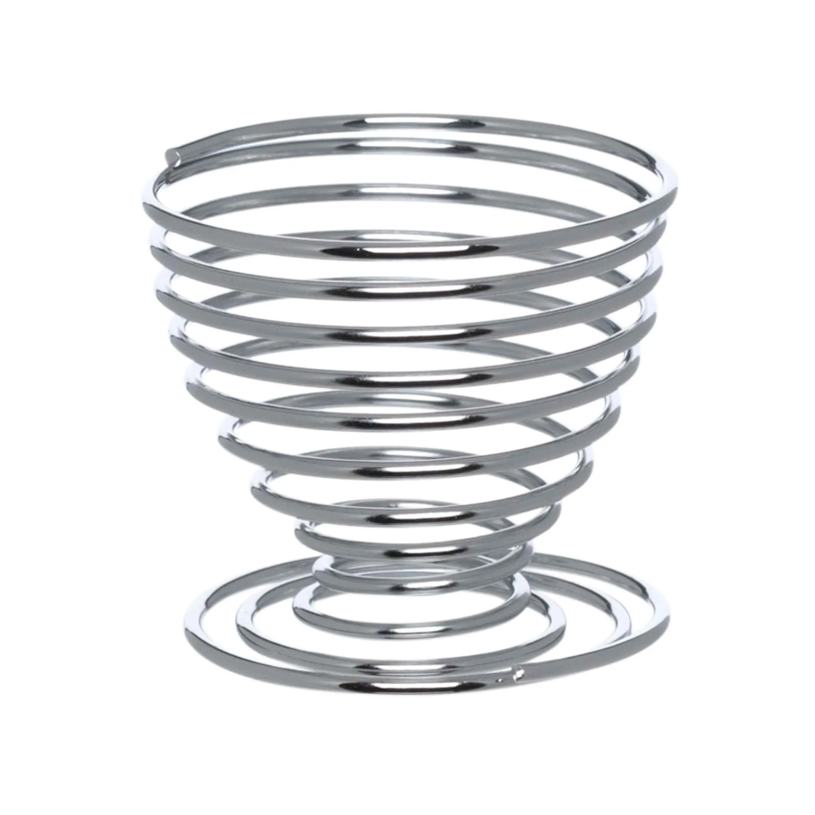Подставка для яйца, 5 см, сталь, серебристая, Вихрь, Twist silver, image-0