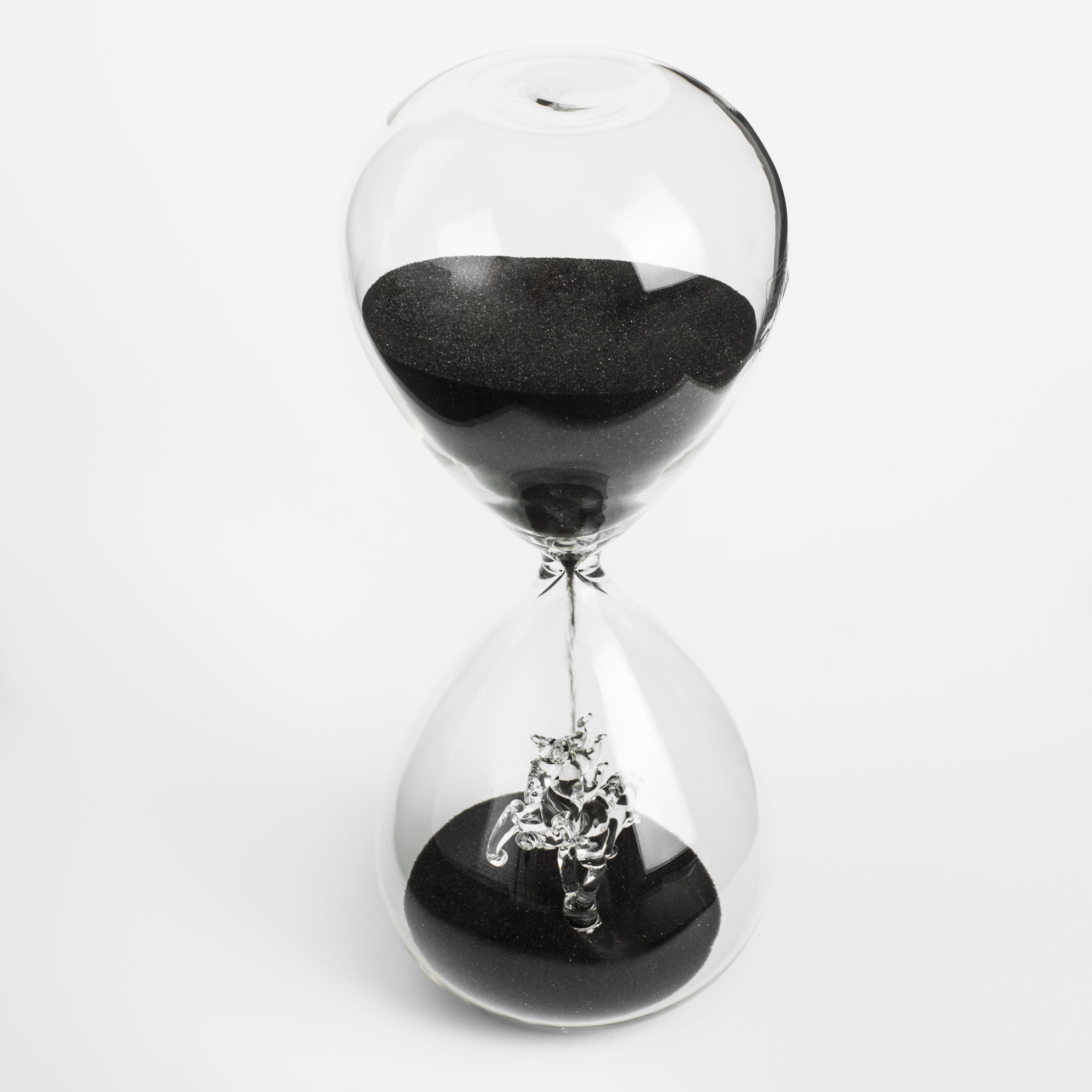 Часы песочные, 20 см, 15 минут, стекло/песок, Лошадь в песке, Sand time, image-1
