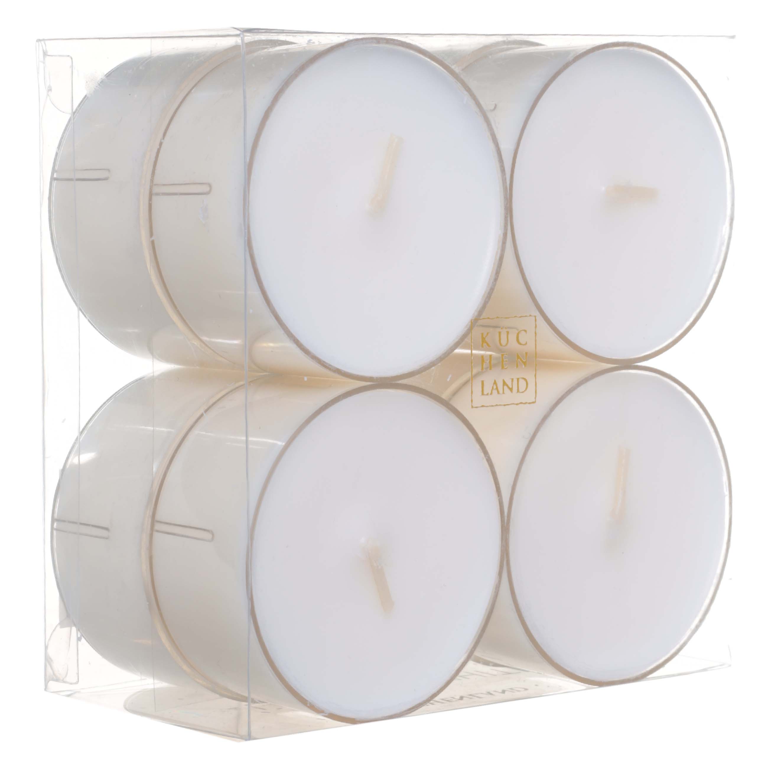 Свеча ароматическая, 6 см, 8 шт, чайная, Ruby Mandarin Bellini, Luxury white изображение № 2