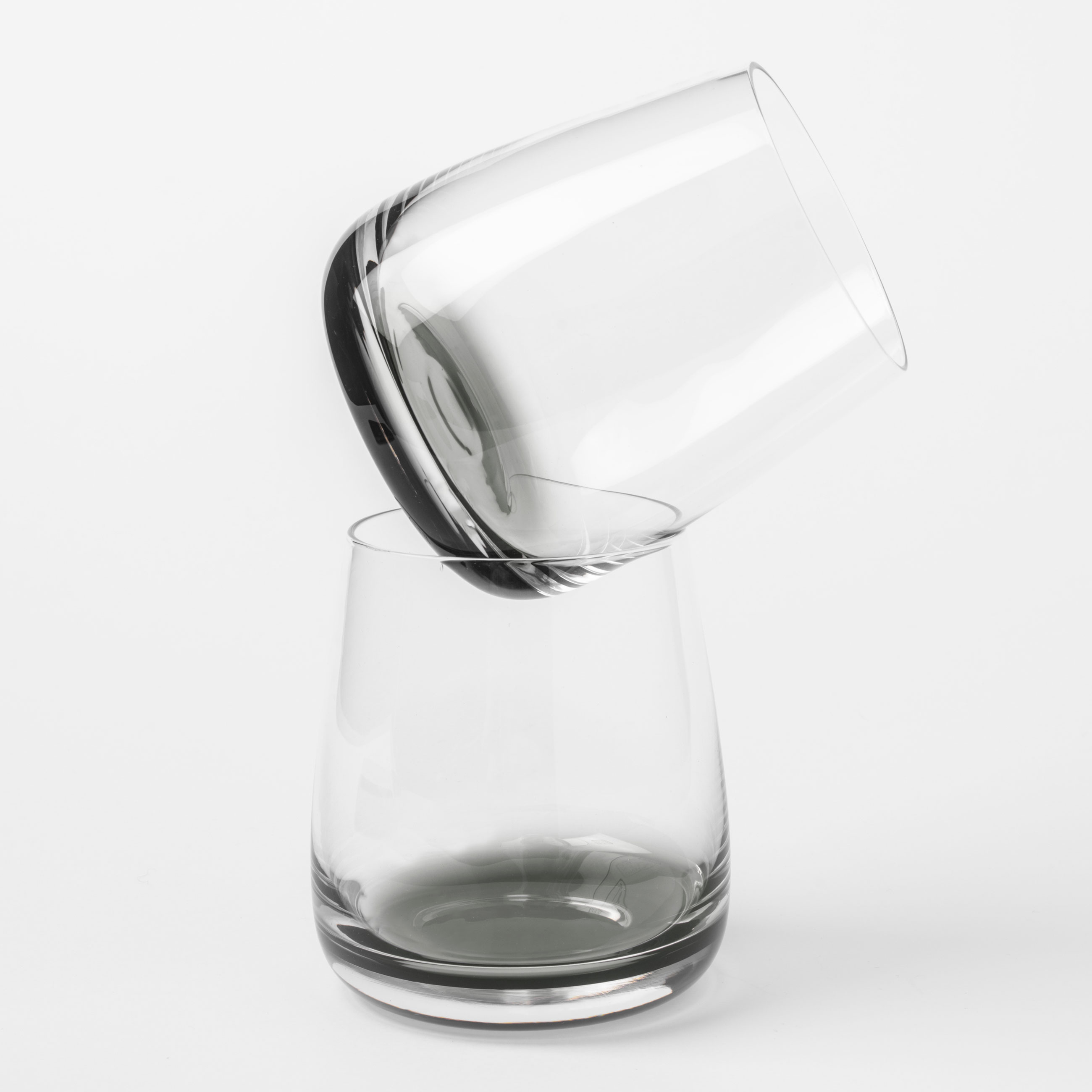 Стакан для виски, 360 мл, 2 шт, стекло, серый градиент, Stone color изображение № 5