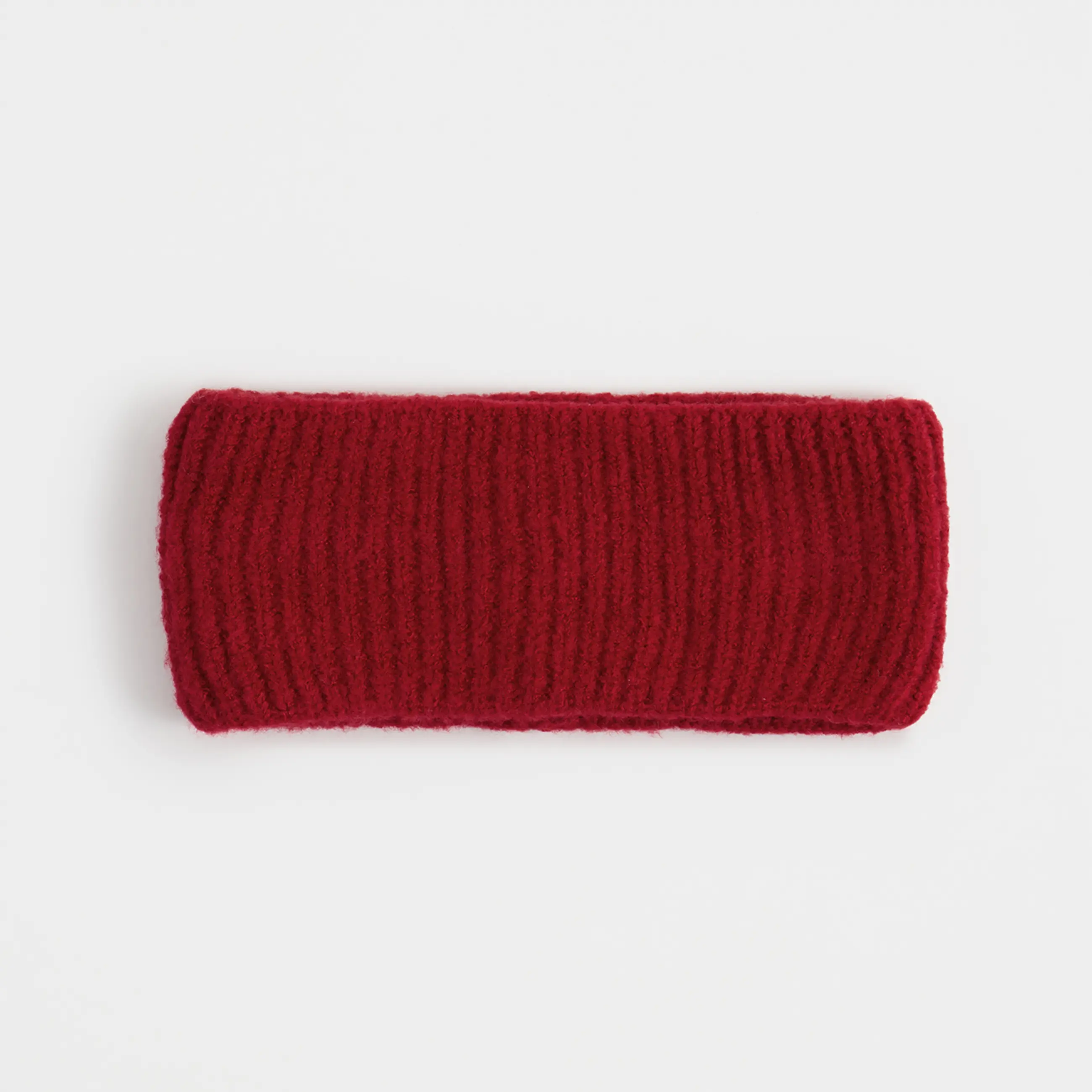 Повязка на голову женская, единый размер, акрил/полиэстер, красная, Knitting