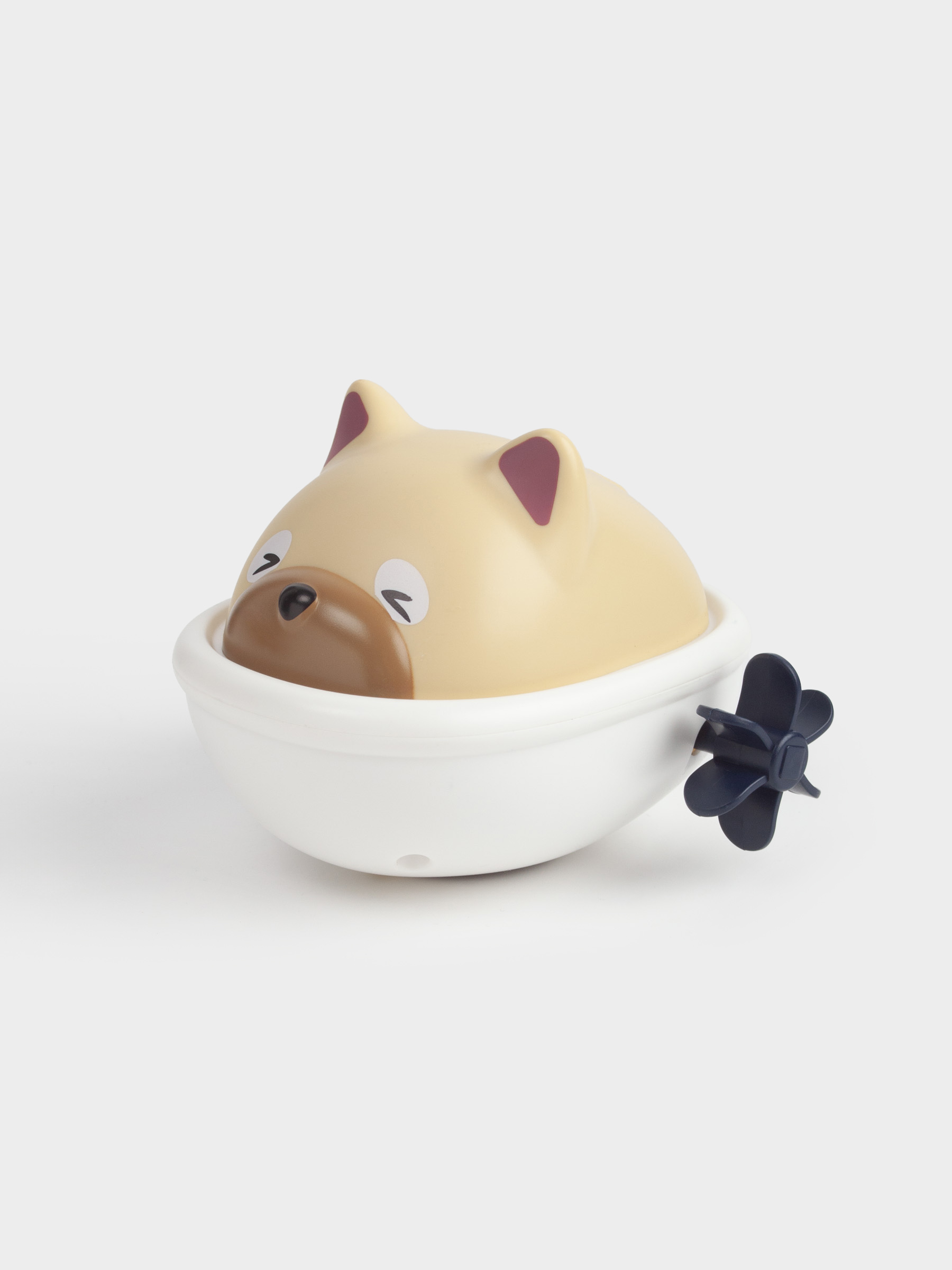 Игрушка для купания, 10 см, заводная, пластик, серая, Собака в ванной, Kiddy, image-1