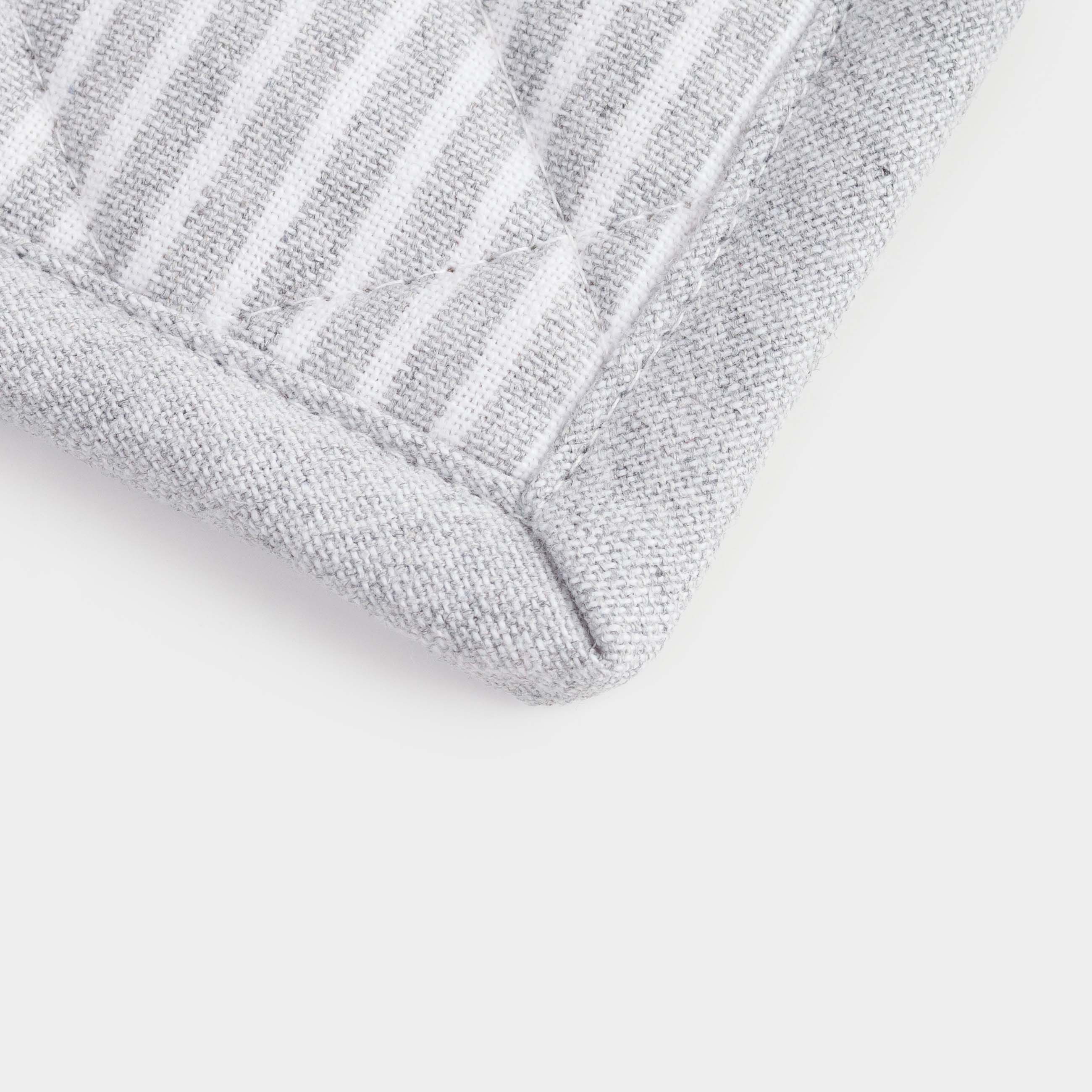 Прихватка, 20x20 см, хлопок, светло-серая, Полосы, Stripe kitchen, image-5