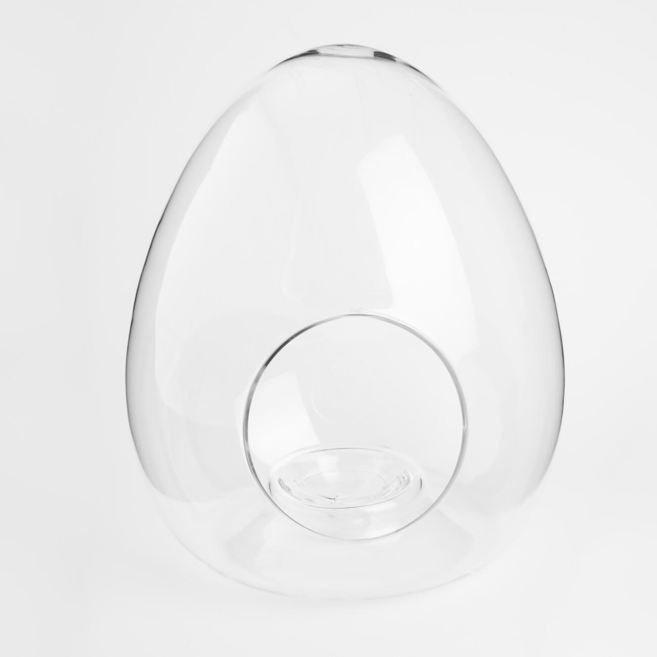 Конфетница, 17х23 см, стекло, Яйцо, Clear изображение № 1