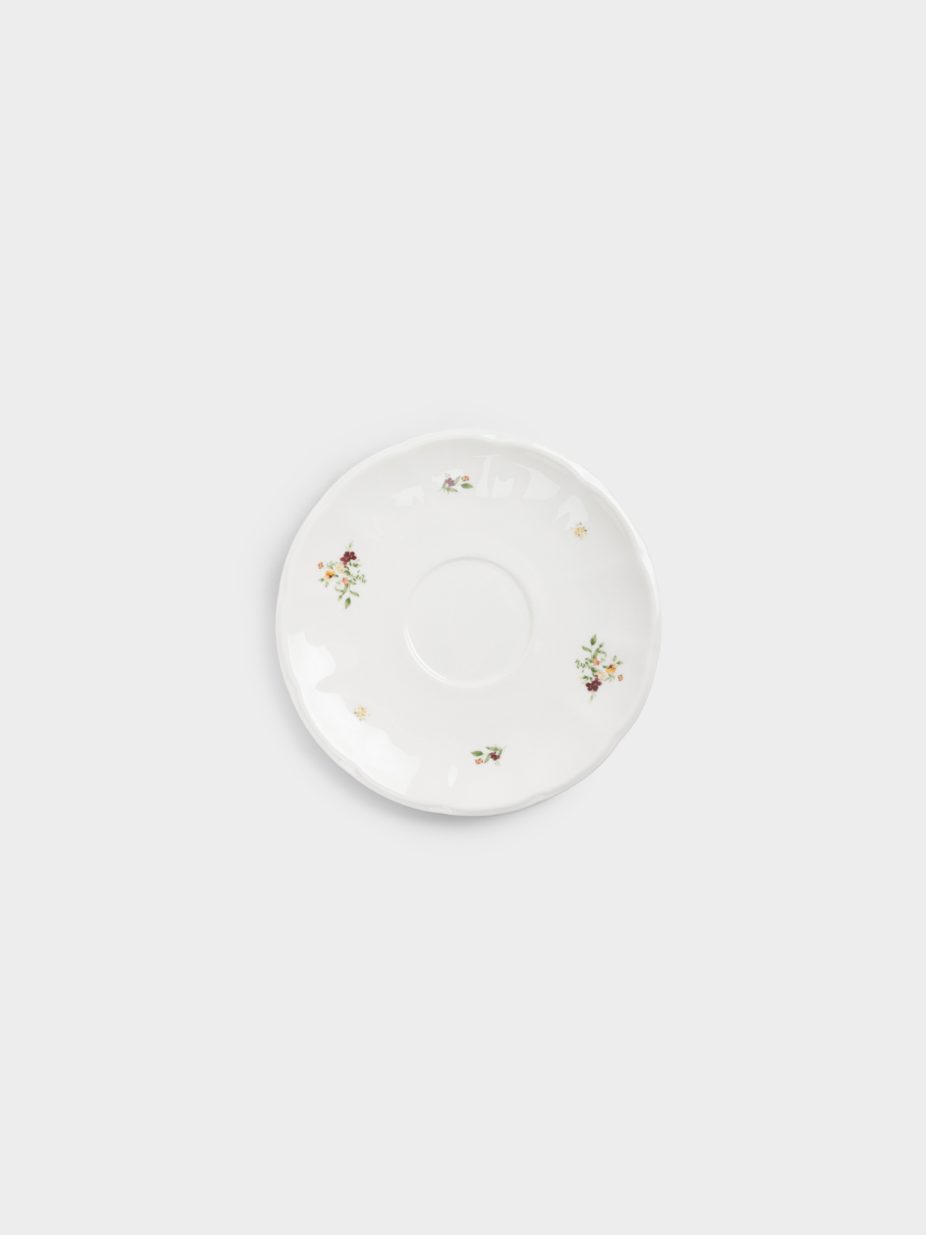 Пара чайная, 2 перс, 4 пр, 180 мл, фарфор N, белая, Цветы, El flower, image-3