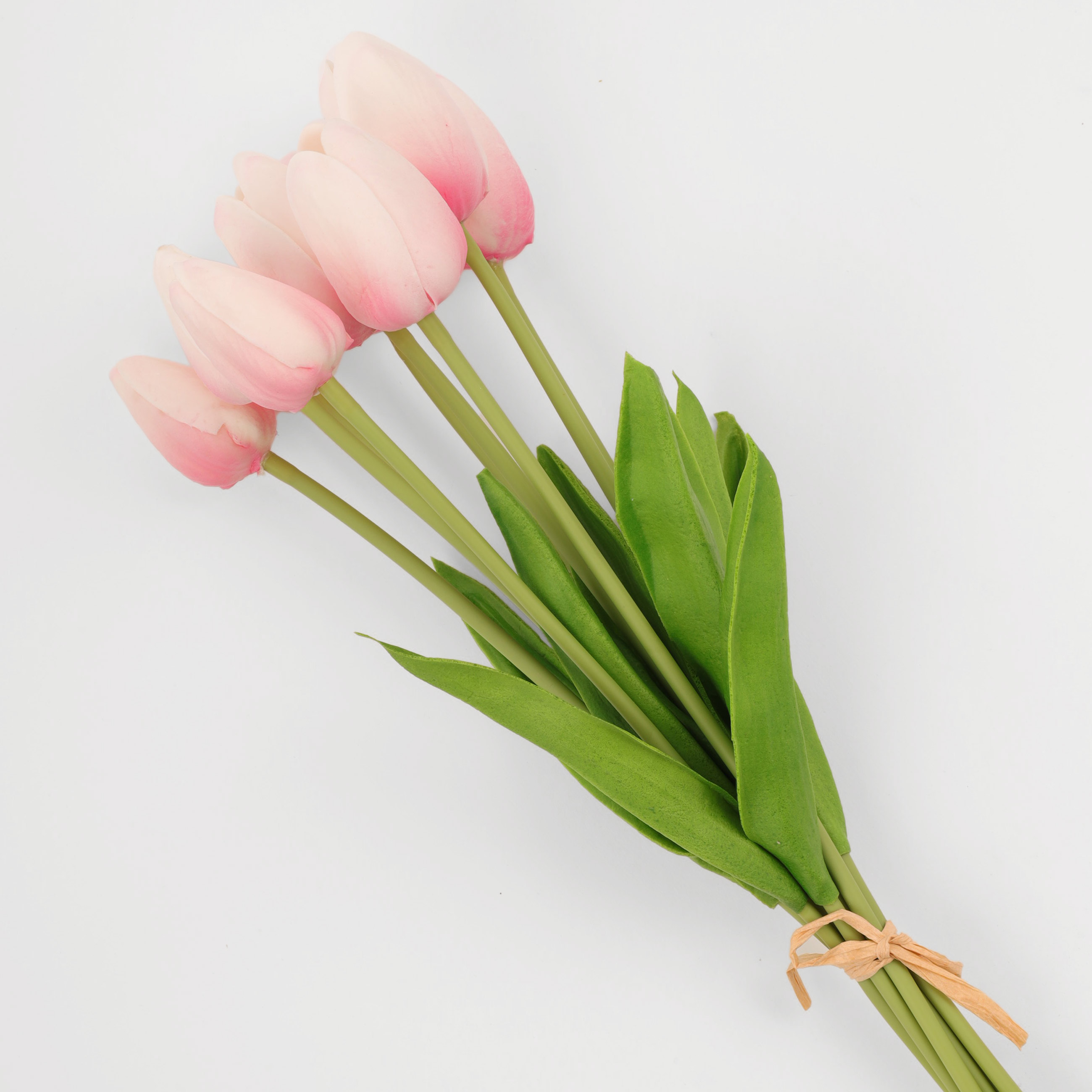 Букет искусственный, 35 см, полиуретан, Розовые тюльпаны, Tulip garden изображение № 3