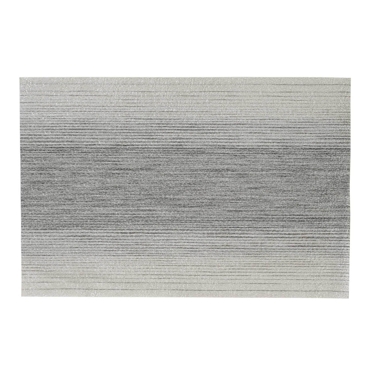 Салфетка под приборы, 30x45 см, ПВХ, прямоугольная, темно-серая, Solid изображение № 1