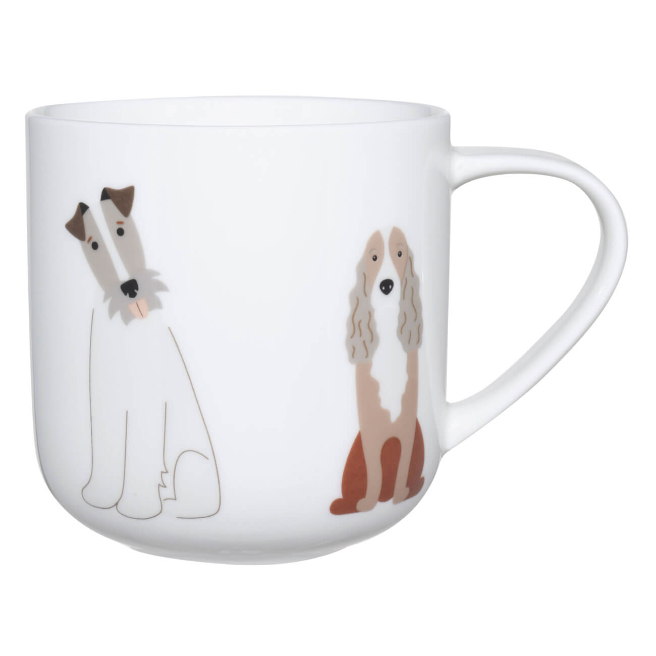 

Кружка, 500 мл, фарфор F, белая, Собаки, Dog
