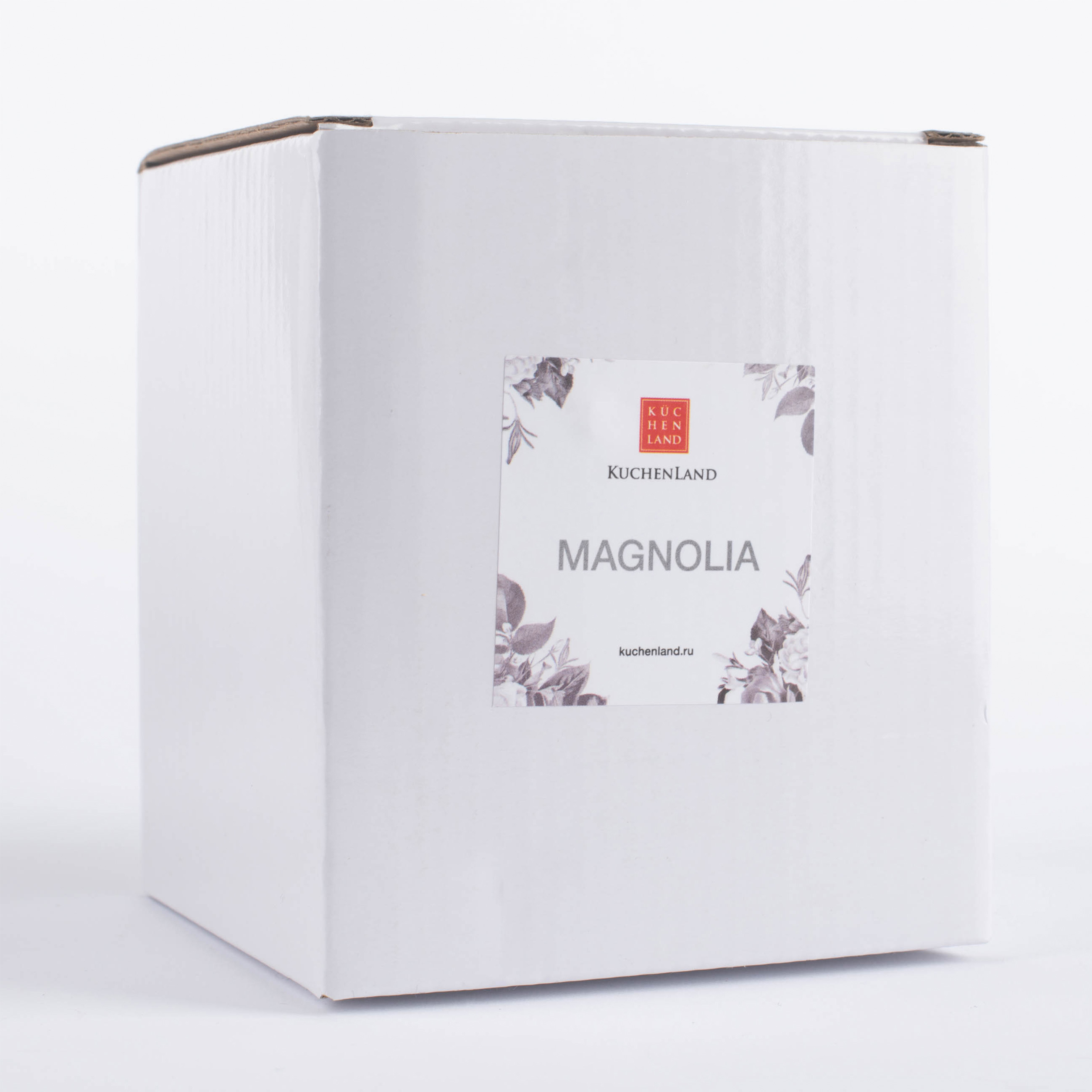 Кружка, 420 мл, фарфор N, белая, Черно-белые цветы, Magnolia изображение № 6