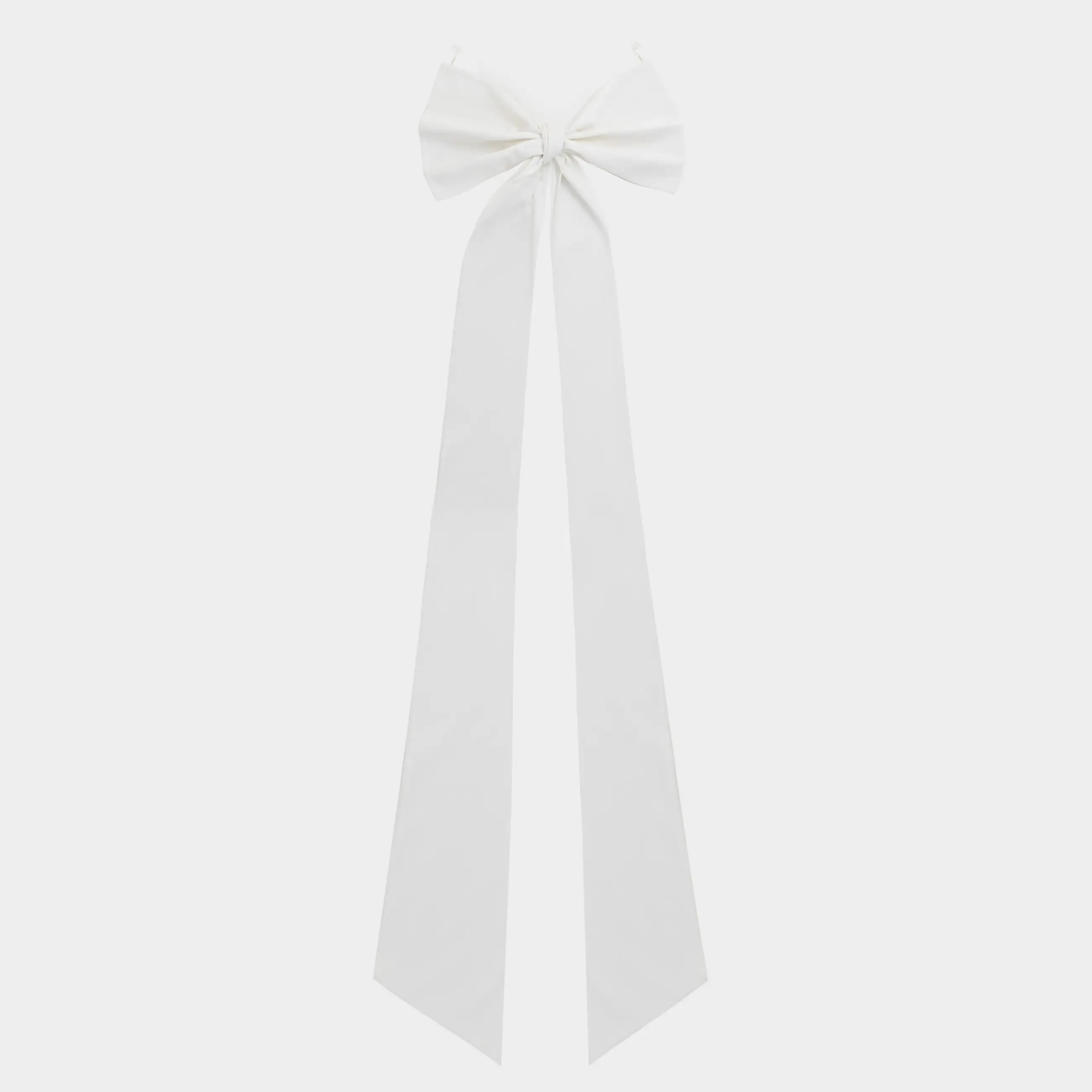 Украшение декоративное, 75х250 см, полиэстер, молочное, Бант, Bow velvet