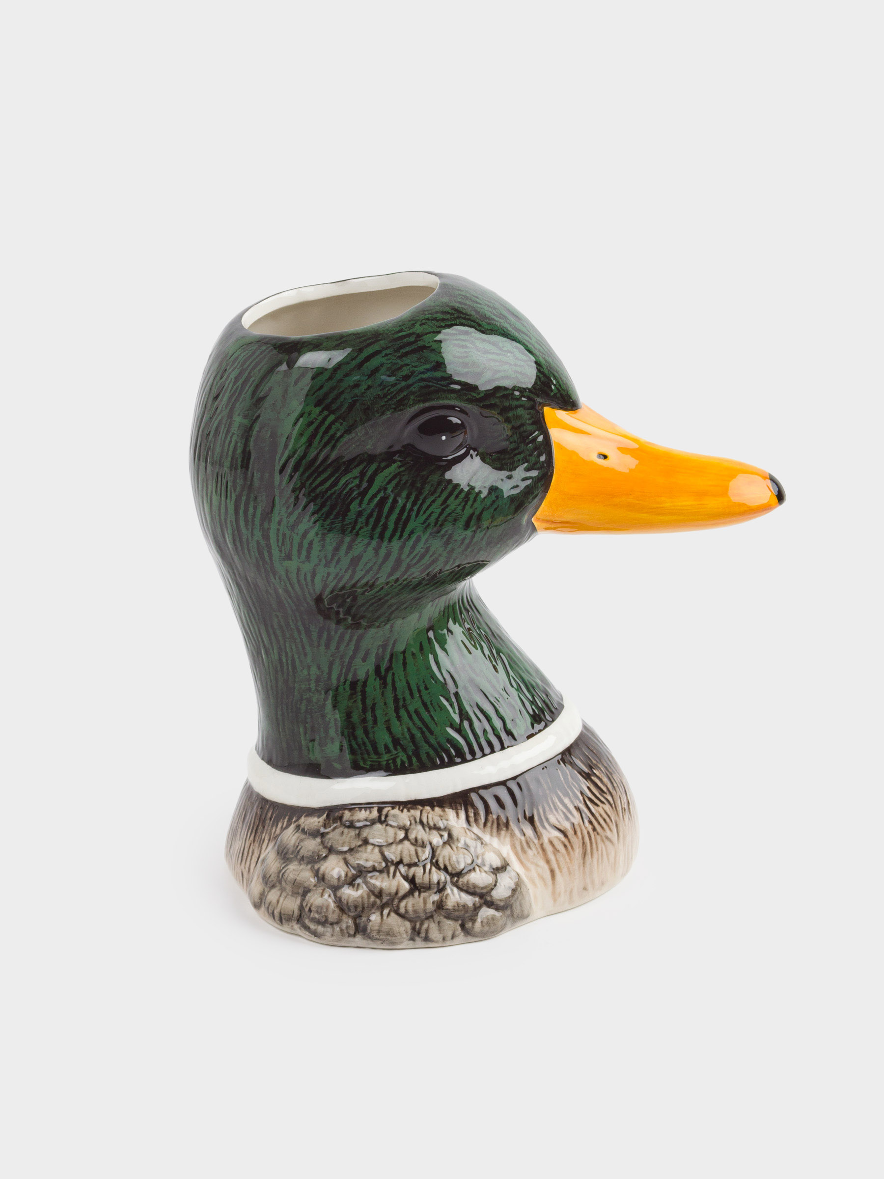 Ваза для цветов, 23 см, декоративная, керамика, Селезень, Duck, image-2