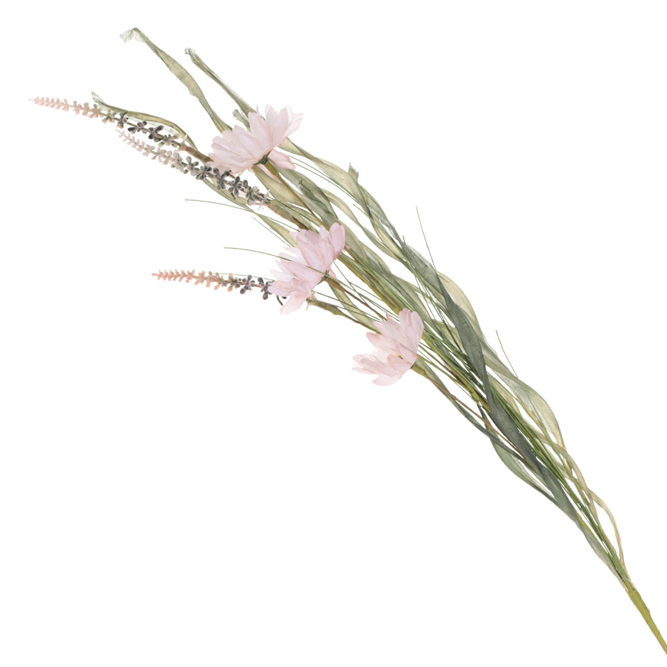 Ветка декоративная, 58 см, полиэстер/сталь, Полевые цветы, Meadow салфетка под приборы 30x45 см хлопок полиэстер прямоугольная бежевая ветви bloom meadow