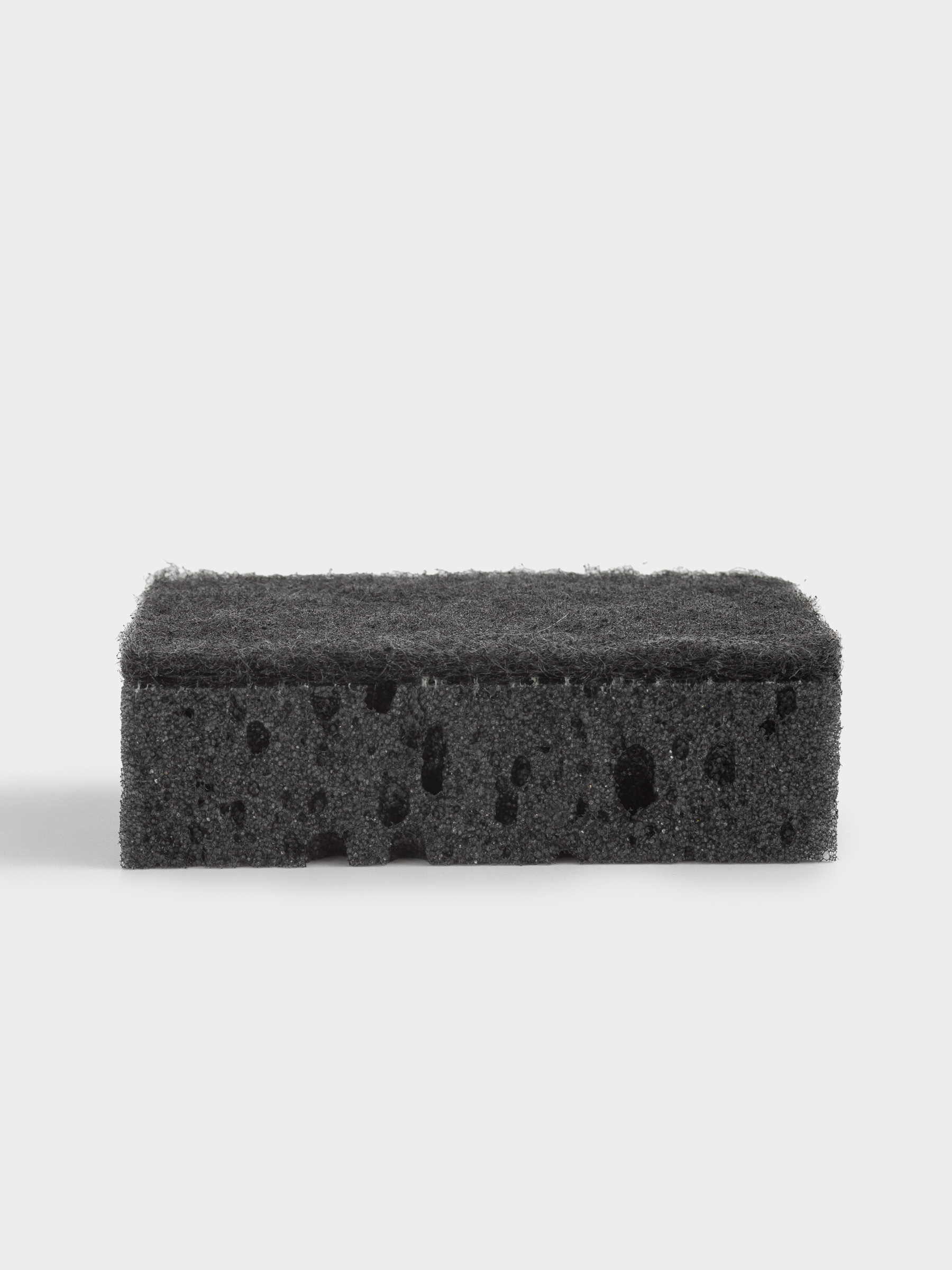Губка для мытья посуды, 10x7 см, 5 шт, поролон/абразив, черная, Black clean, image-2