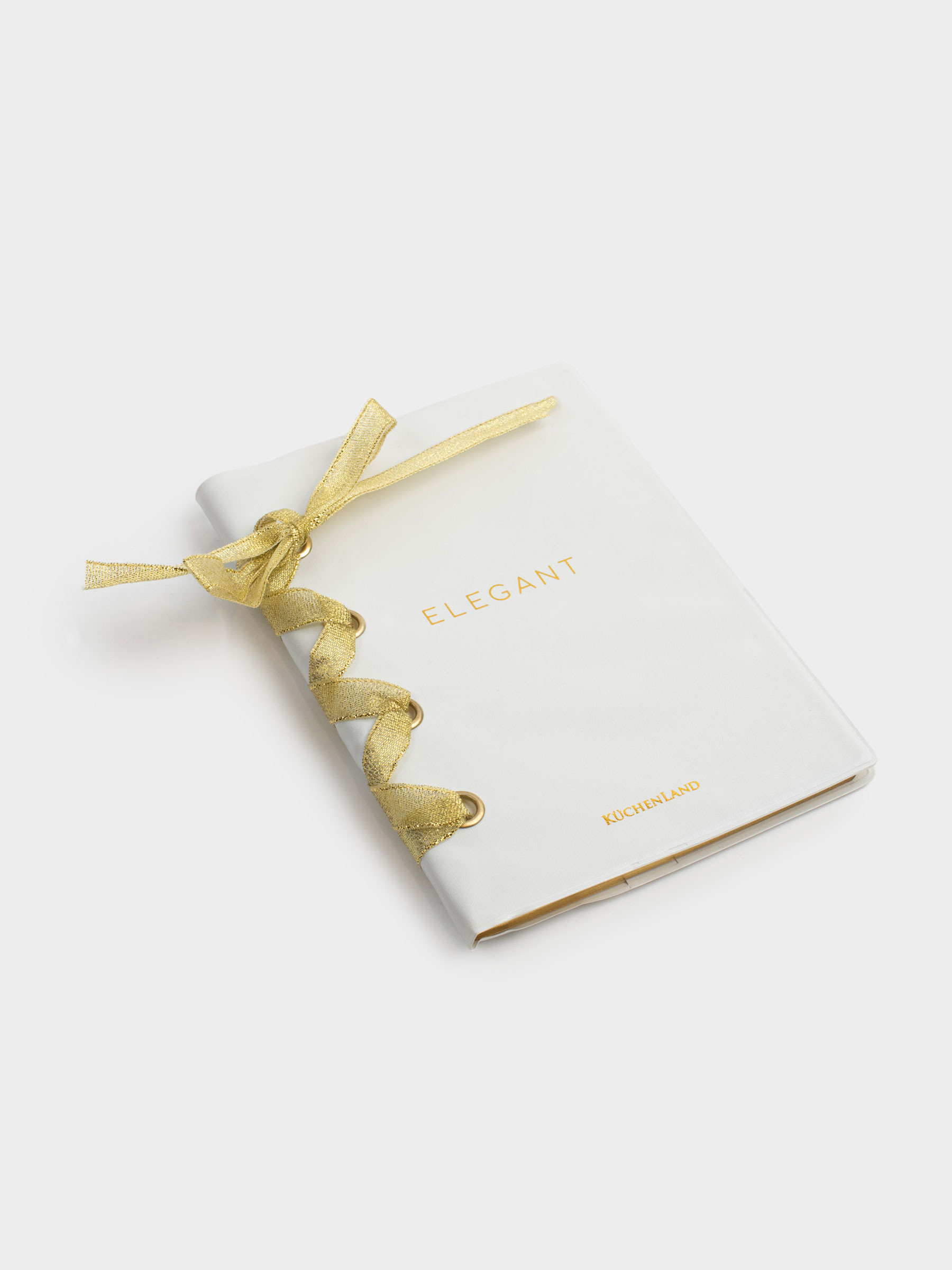 Блокнот для записей, 13х18 см, 80 л, с лентой, ПВХ, молочный, Elegant, Stationery, image-3