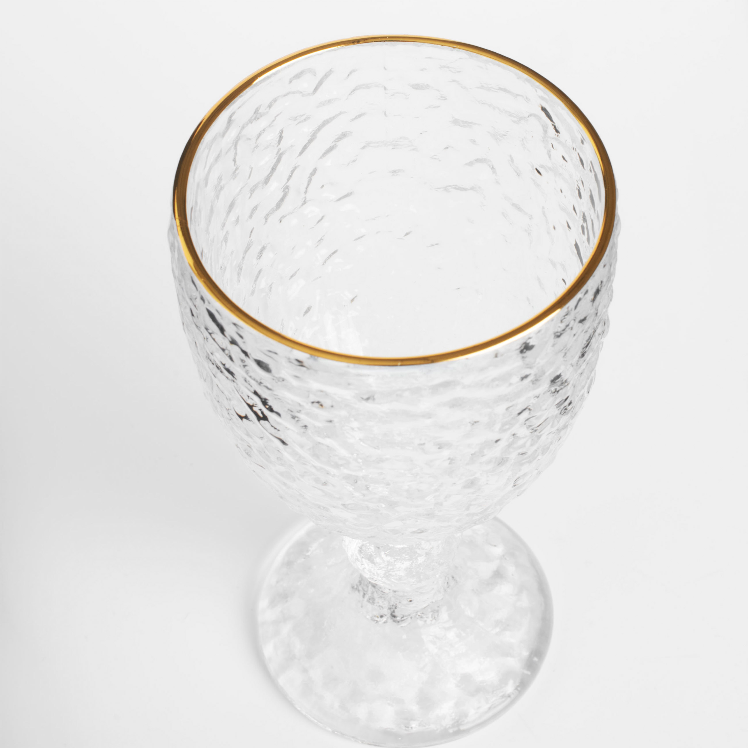 Бокал-кубок для вина, 320 мл, стекло, с золотистым кантом, Nautilus Gold изображение № 3