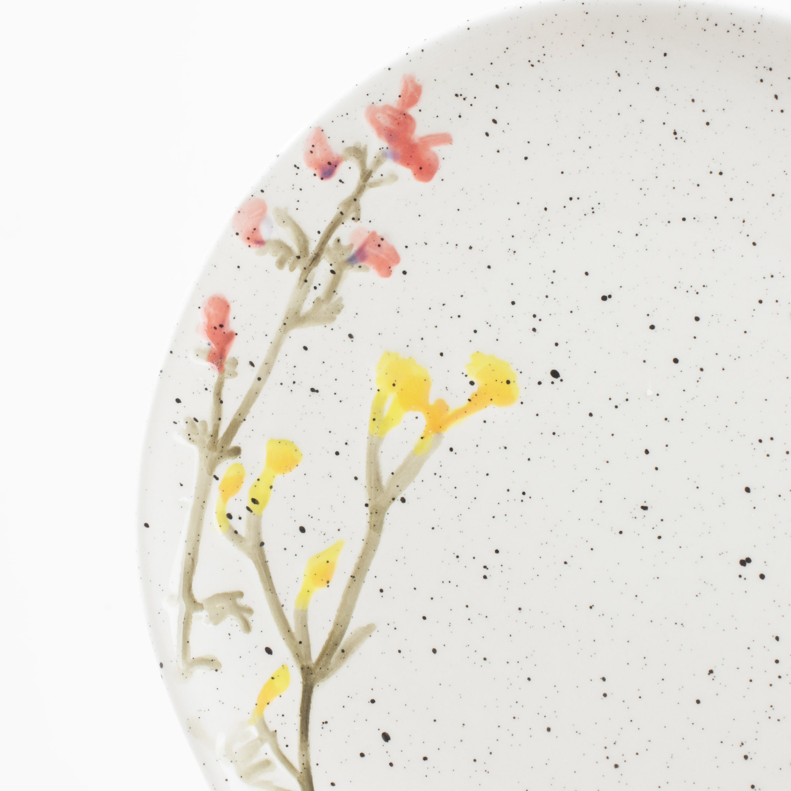 Тарелка десертная, 20 см, керамика, молочная, в крапинку, Полевые цветы, Meadow speckled изображение № 5