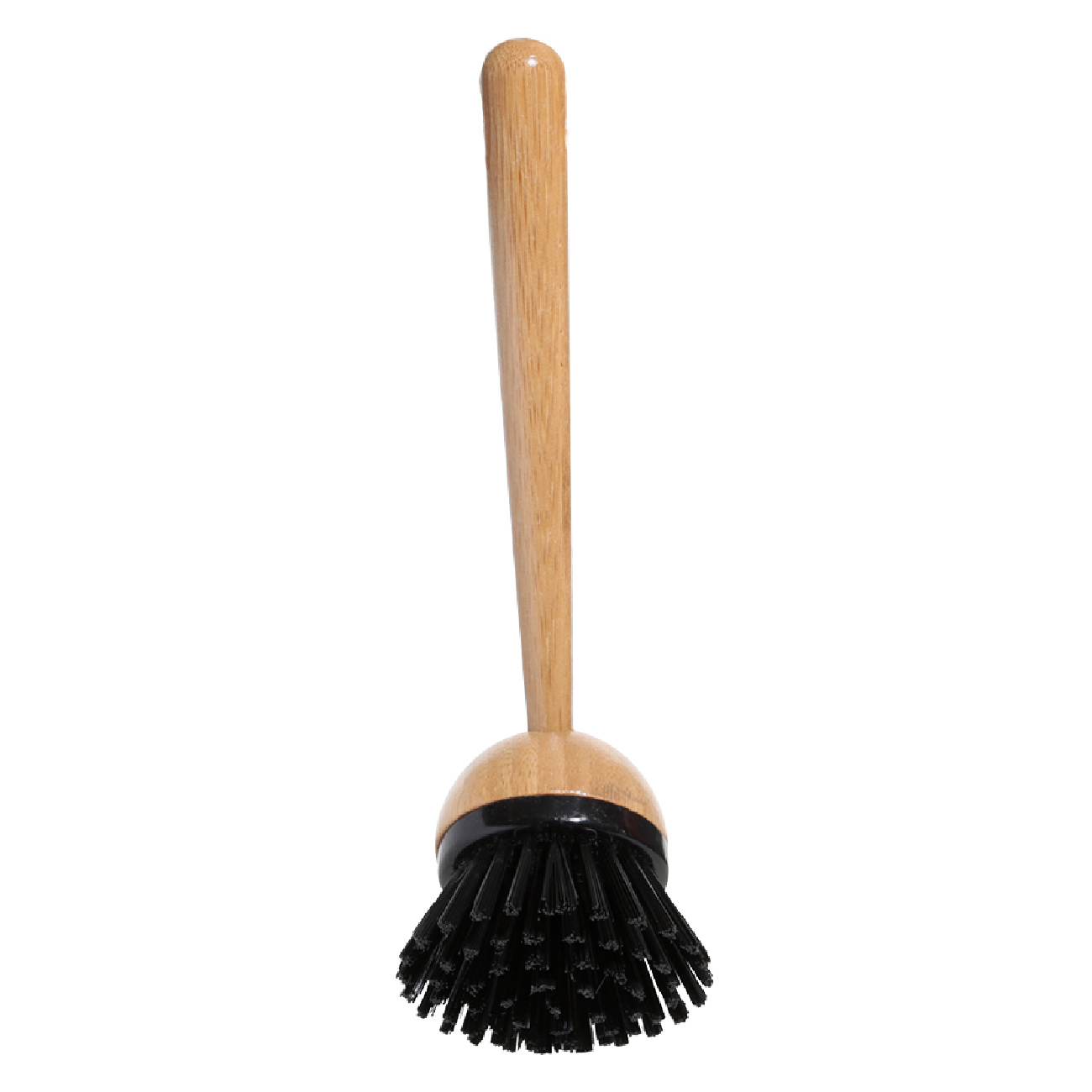 Щетка для уборки, 21 см, пластик/бамбук, черная, Black clean