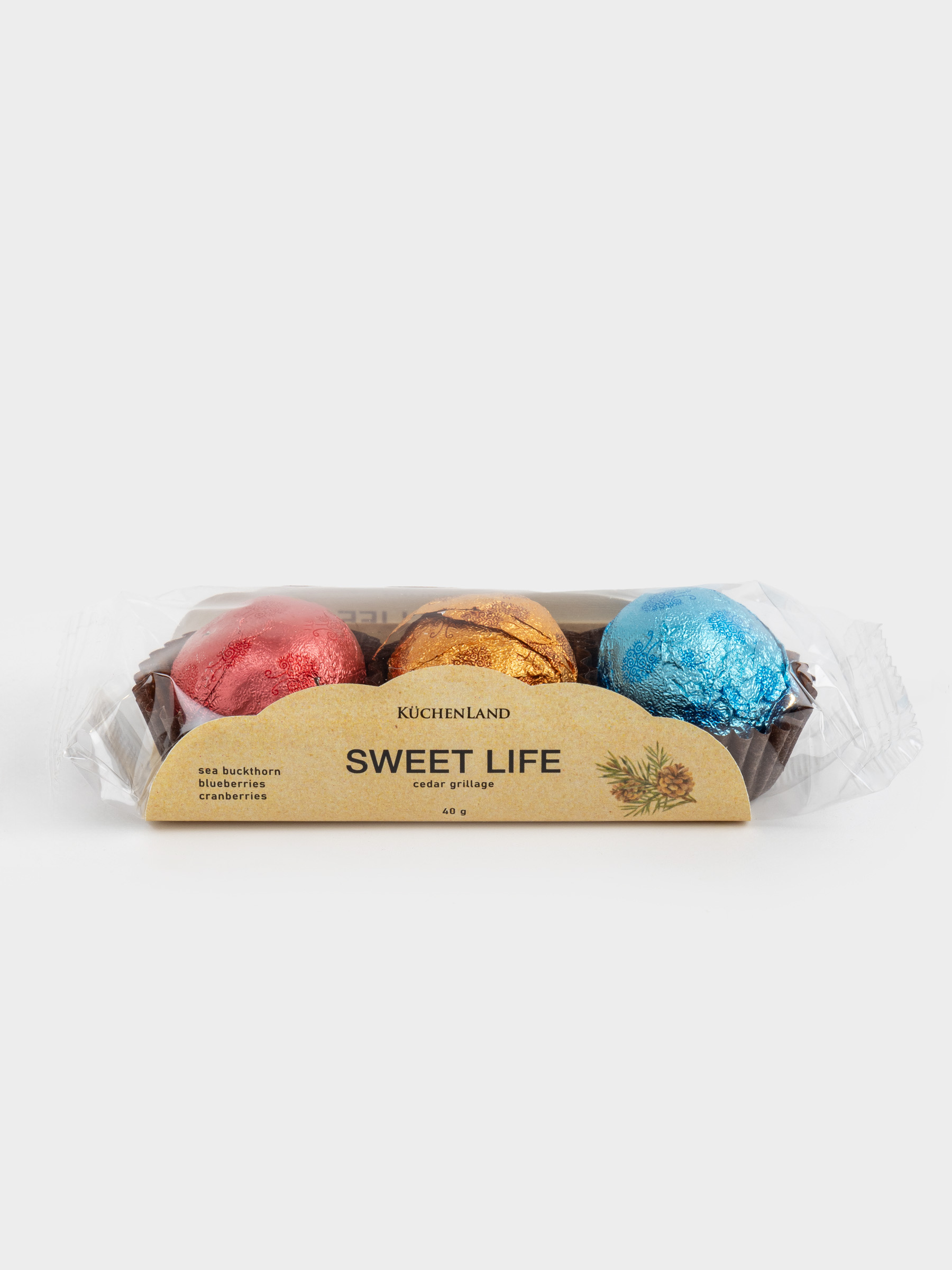 Набор конфет, 40 гр, 3 шт, с грильяжными мягкими корпусами, Sweet life, image-4