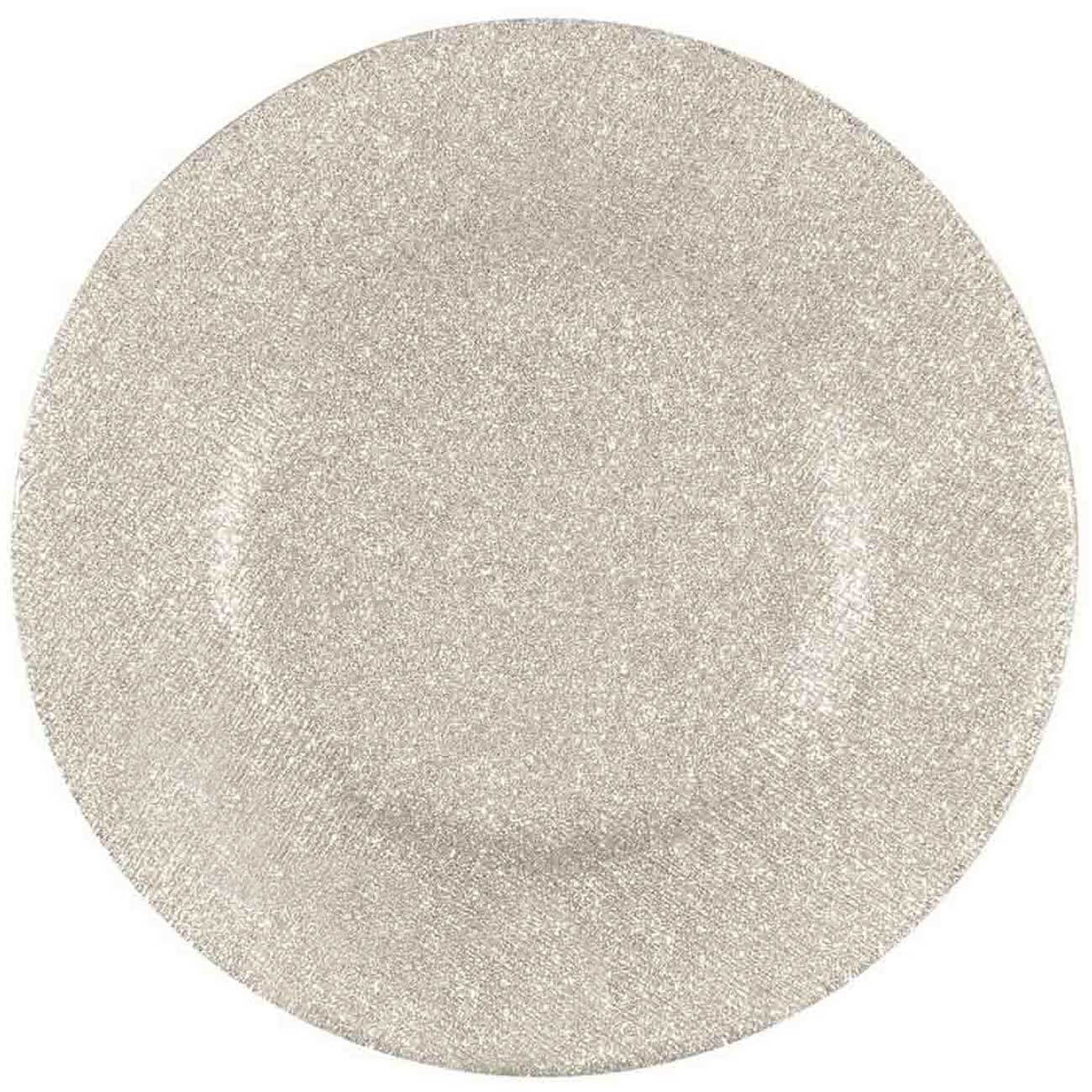 

Блюдо, 32 см, стекло, шампань, Glitter