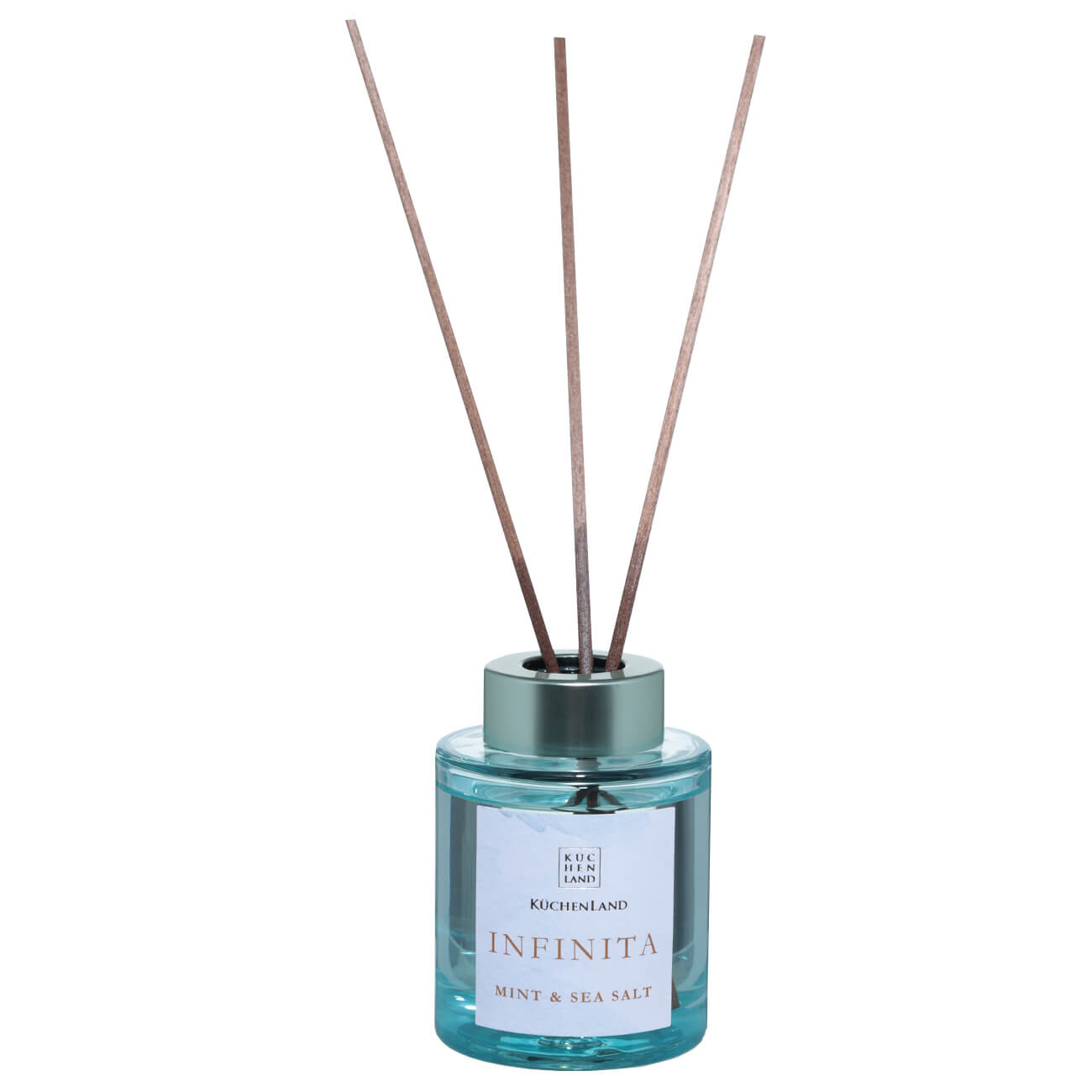 

Ароматический диффузор, 100 мл, голубой, Mint & Sea Salt, Infinita