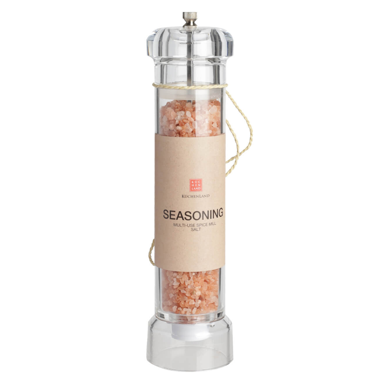 

Мельница для специй, 30 см, механическая, акрил, Розовая соль, Seasoning