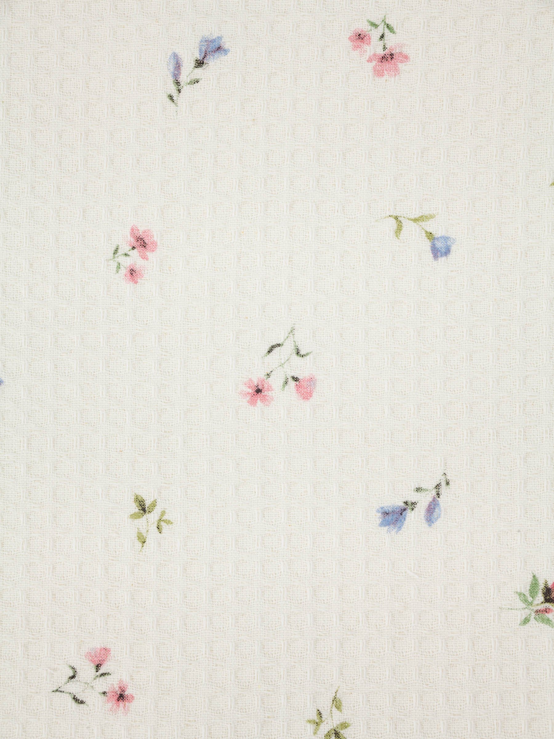 Полотенце кухонное, 40х60 см, 2 шт, хлопок, белое/молочное, Цветы, El flora, image-6
