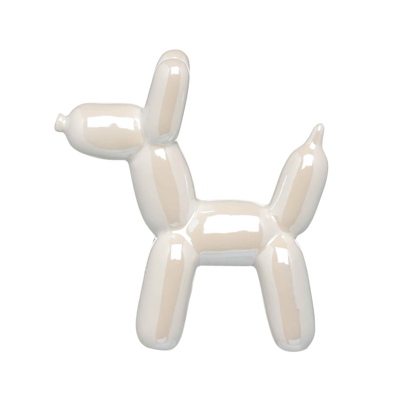 Статуэтка, 12 см, фарфор P, молочная, перламутр, Собака из воздушных шаров, Ball dog изображение № 1
