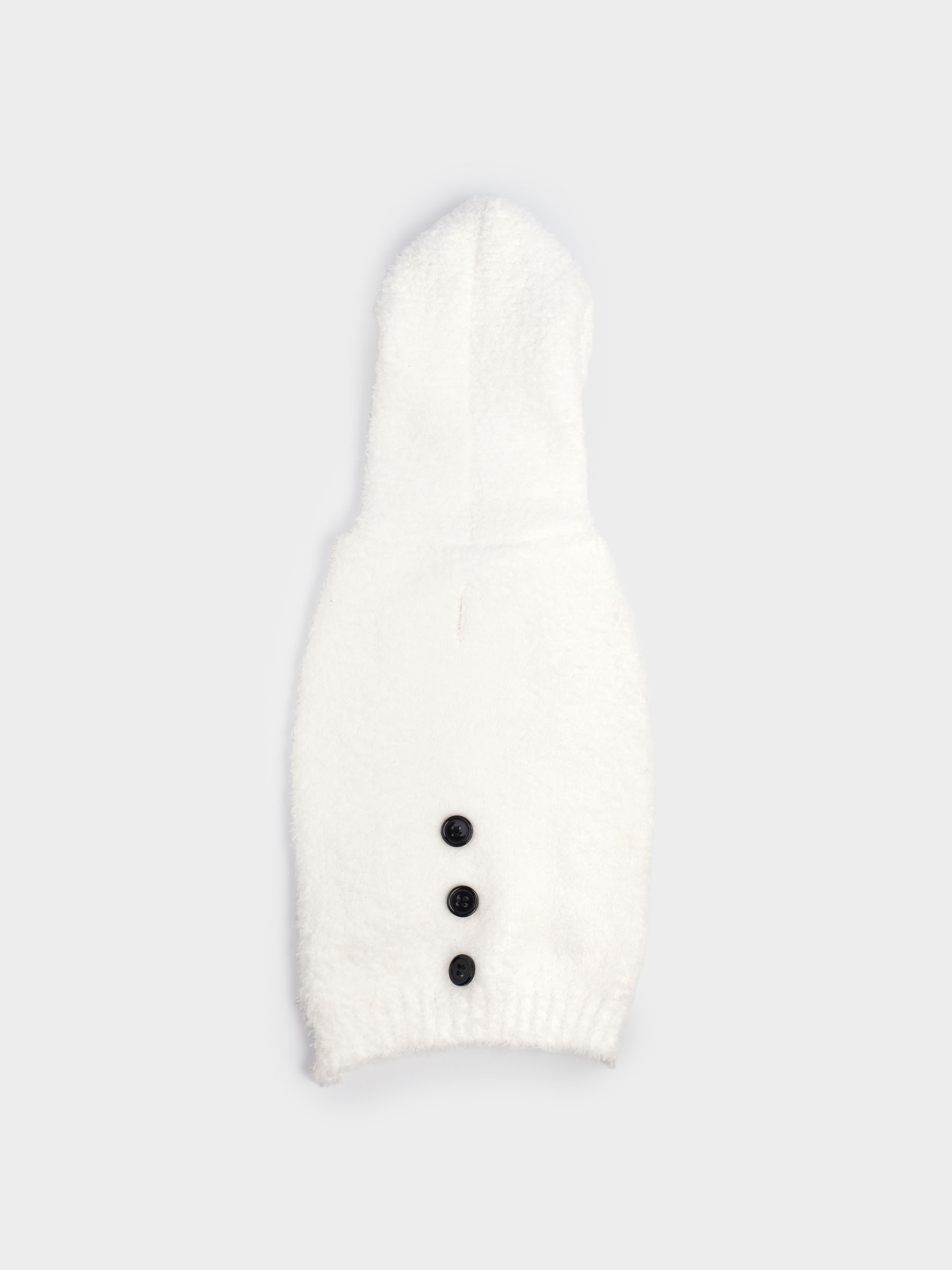 Свитер для животных, 38 см, р. М, с капюшоном, полиэстер, белый, Снеговик, Fashion pet, image-1