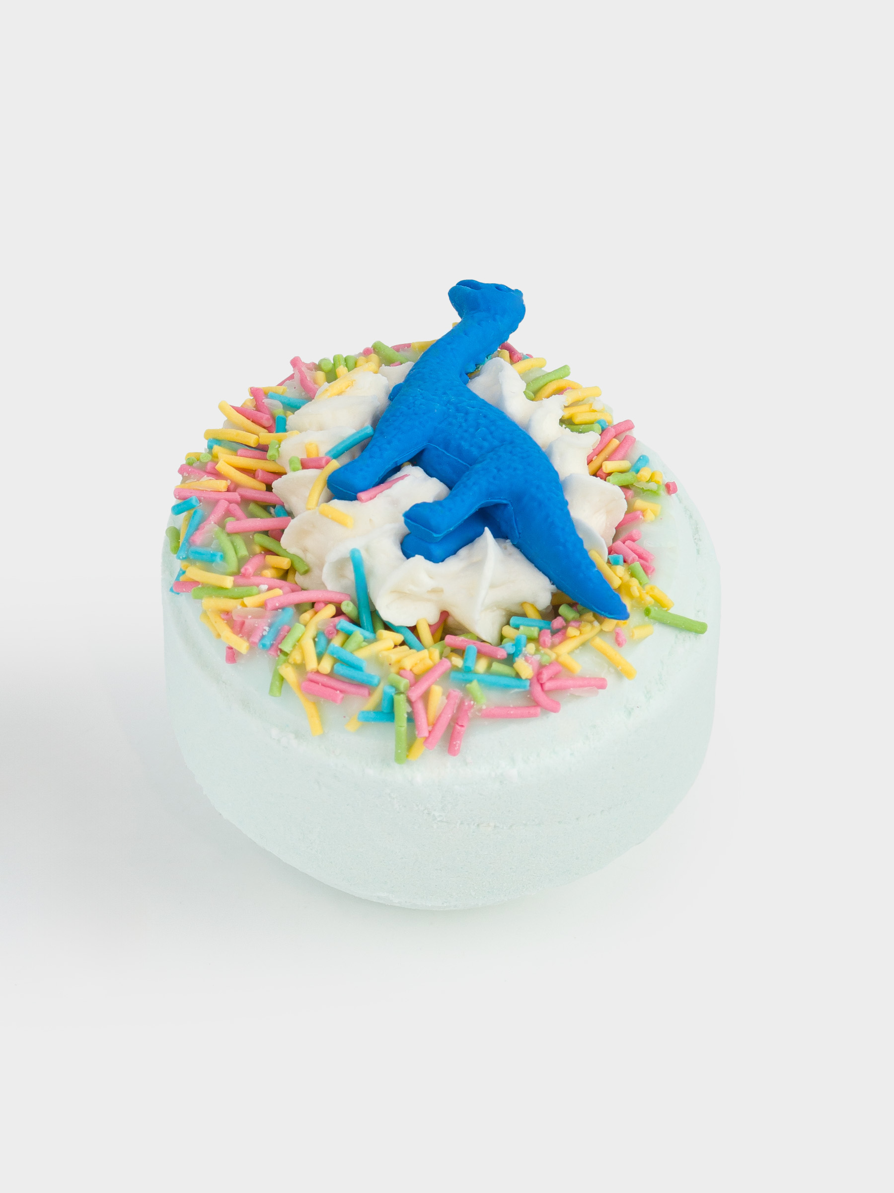 Бомбочка для ванны, 130 гр, с игрушкой, голубая, Ежевика, Динозавр, Dino, image-1