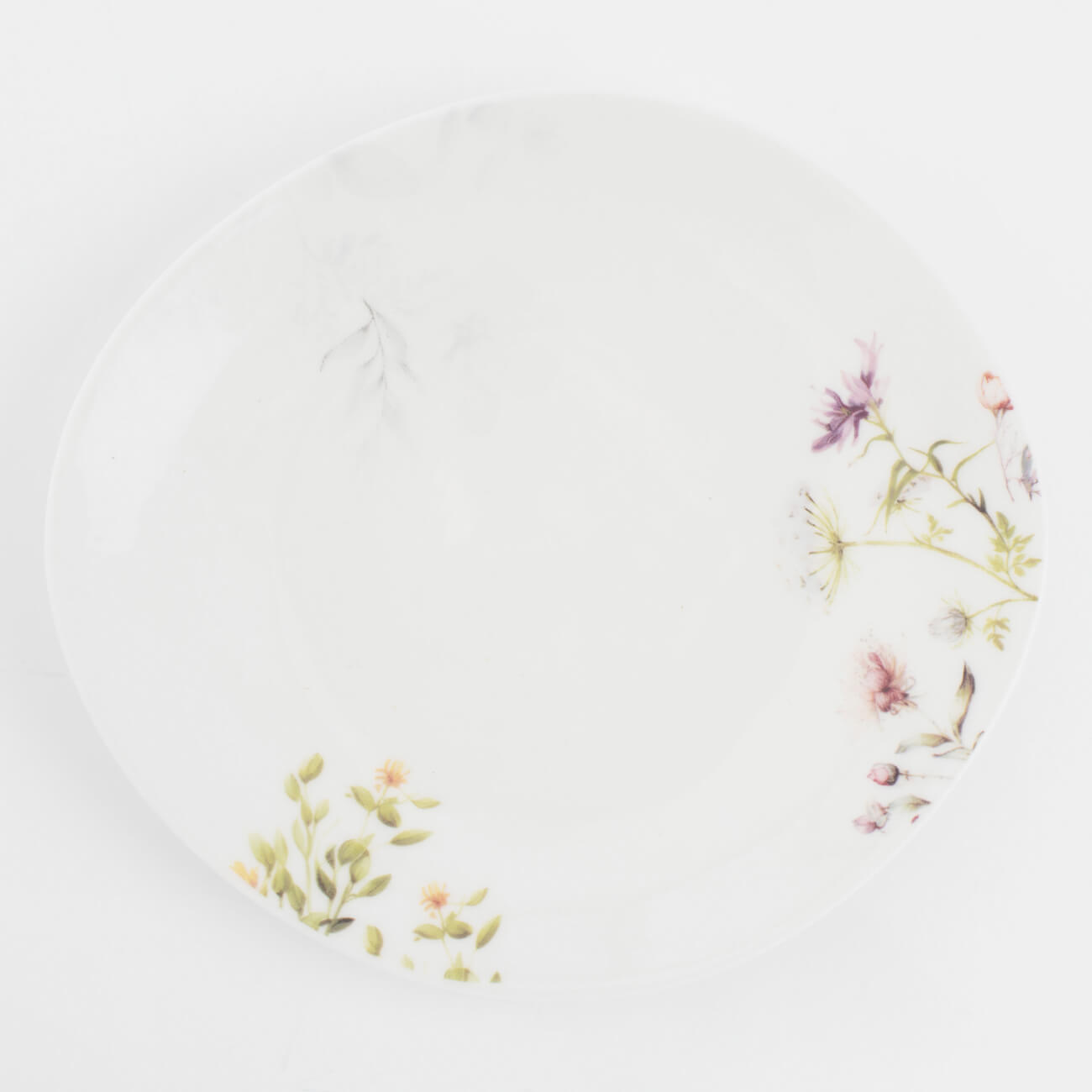 

Тарелка десертная, 15 см, фарфор P, белая, Цветы, Wild flowers