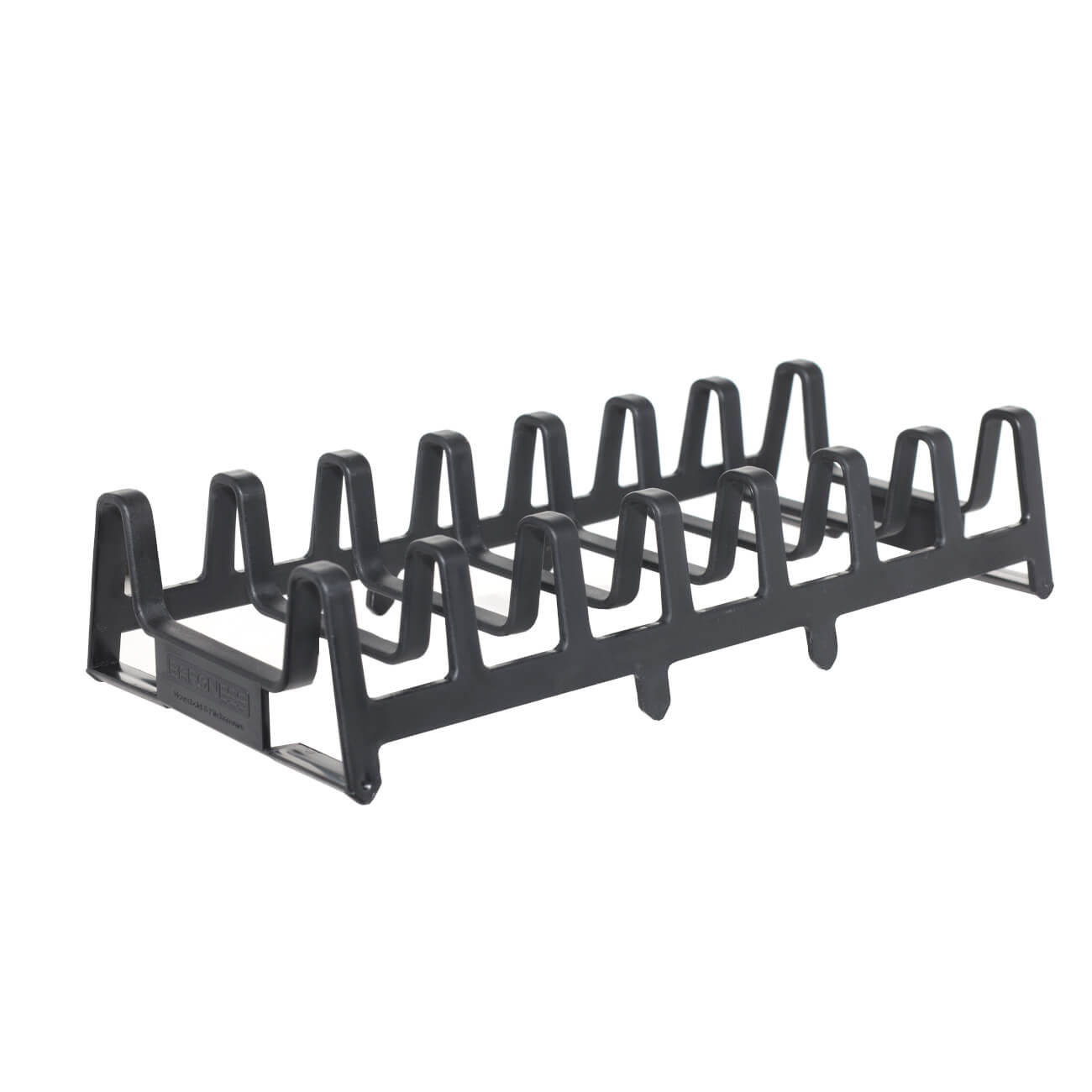 

Сушилка для тарелок, 29х14 см, 7 отд, пластик, черная, Black style