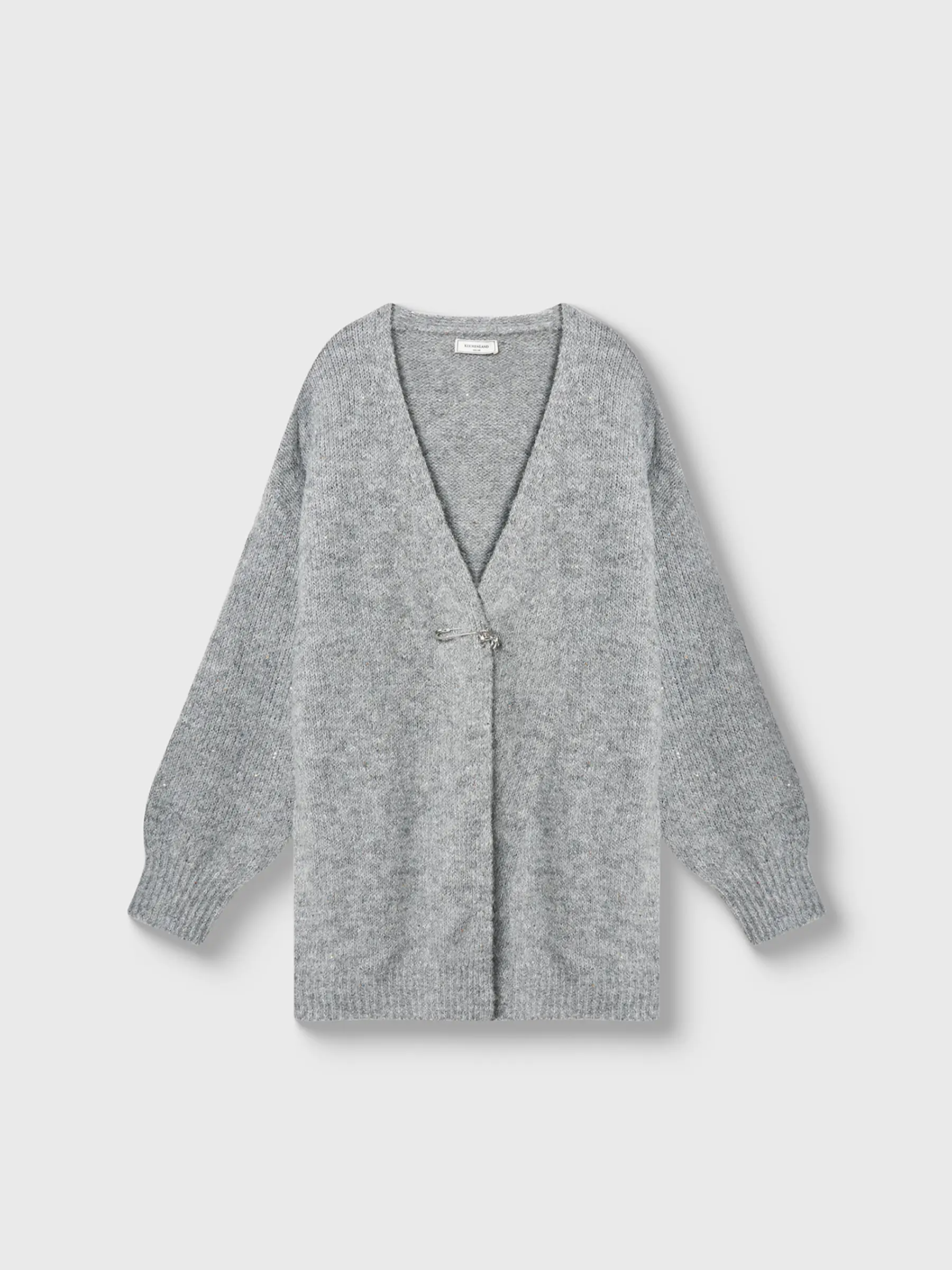 Кардиган женский, р. L/XL, полиэстер/нейлон/акрил/шерсть, серый, Encarna