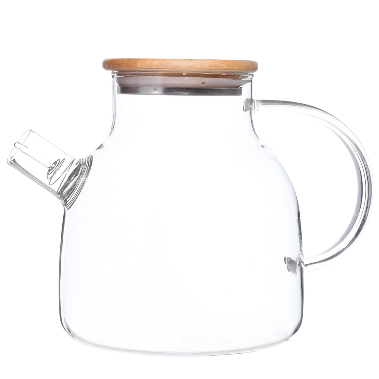 Чайник заварочный, 1,2 л, с фильтром, стекло Б/дерево, Poise эко бутылка с фильтром и чехлом everblooming 750 мл стекло