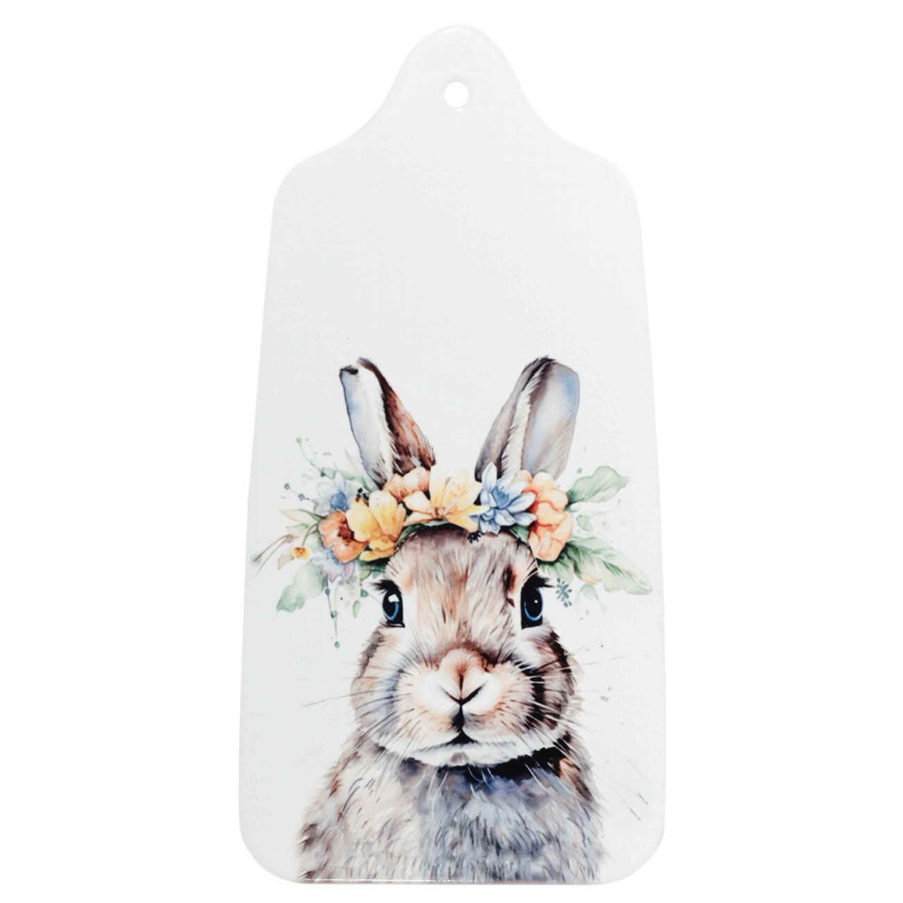 Подставка под горячее, 14x28 см, керамика/пробка, бежевая, Кролик в венке, Pure Easter подставка салфетница adelica 21 5×15×7 5 см дуб
