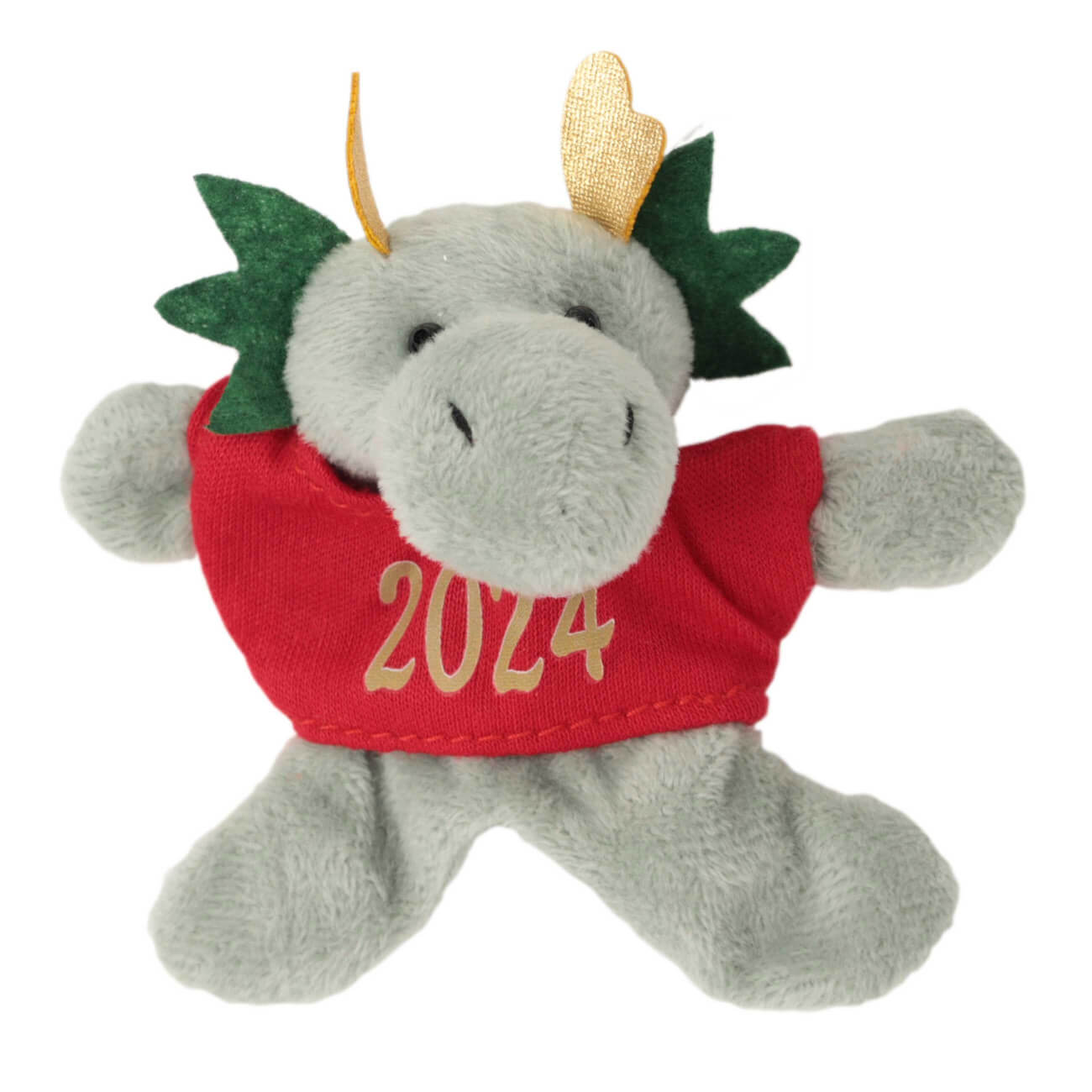 

Магнит, 12 см, полиэстер, зеленый, Дракон в футболке, Dragon toy