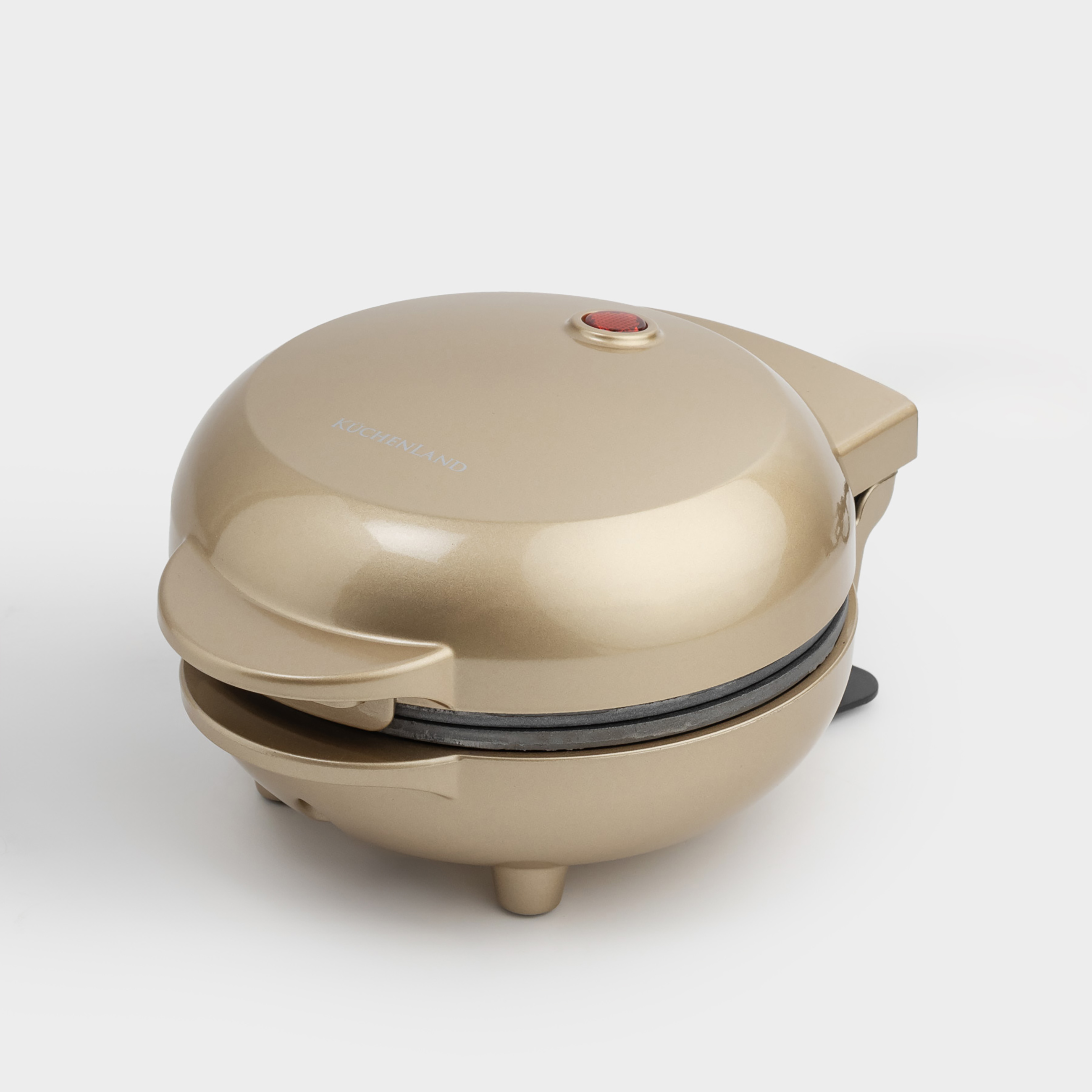 Вафельница электрическая 550 Вт бакелитметалл золотистая Сердце Vintage kitchen 2990₽